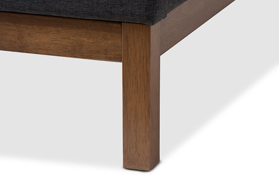 Louvain Modern and Contemporary Fabric Upholstered -Finished Sized Platform Bed