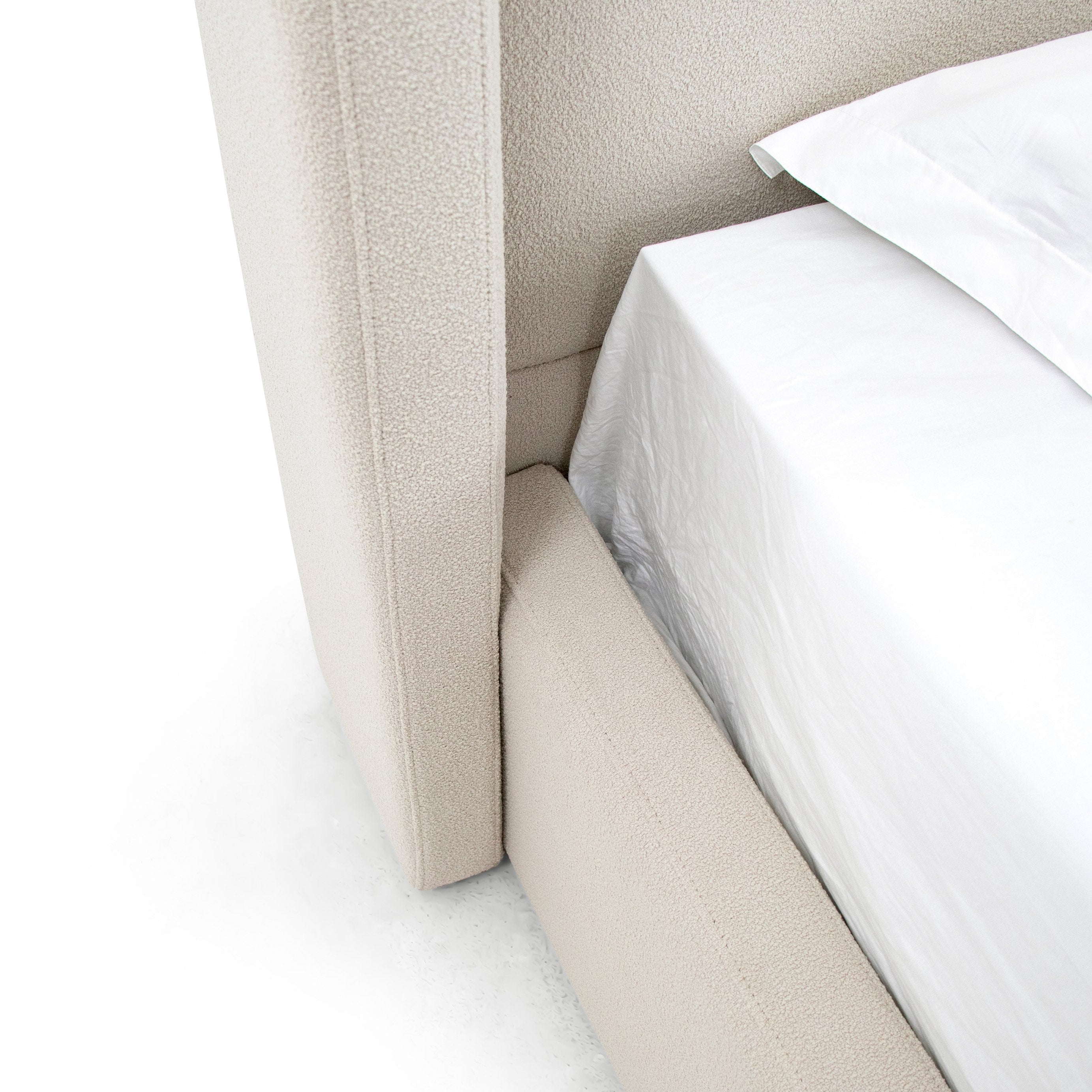 Modrest Byrne - Modern Beige Fabric Bed-Bed-VIG-Wall2Wall Furnishings