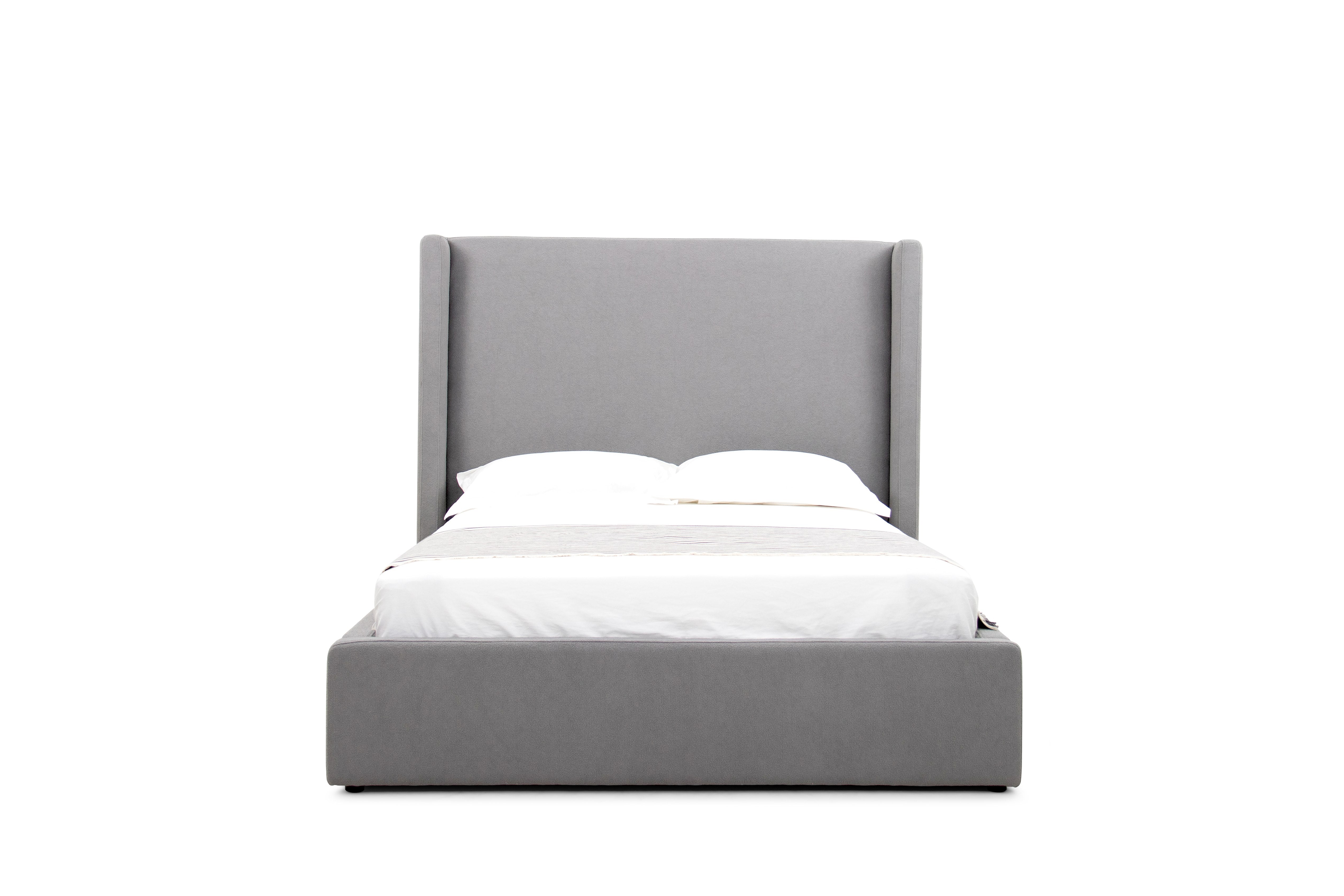 Modrest Byrne - Modern Grey Fabric Bed-Bed-VIG-Wall2Wall Furnishings