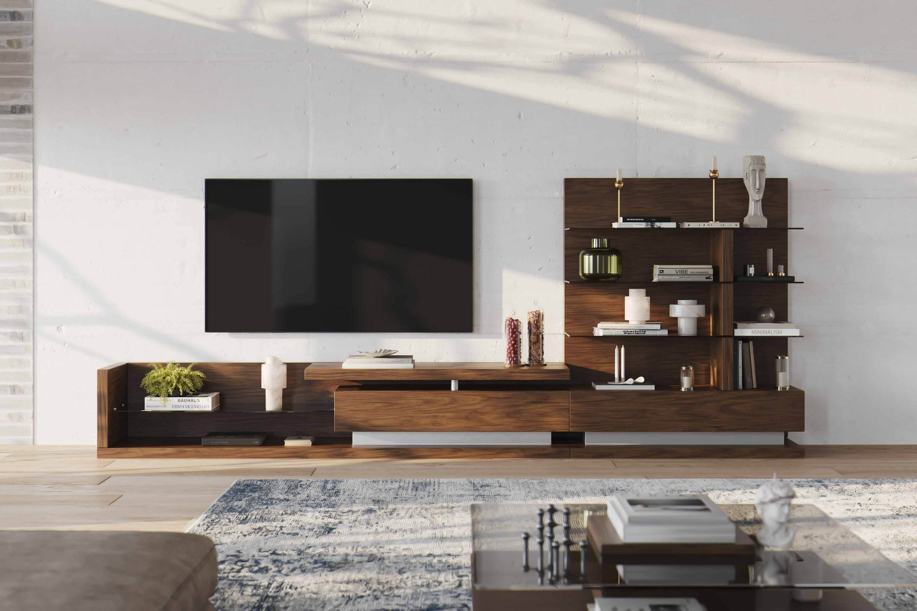 Jefferson Mid-Century Modern Reversible Entertainment Center