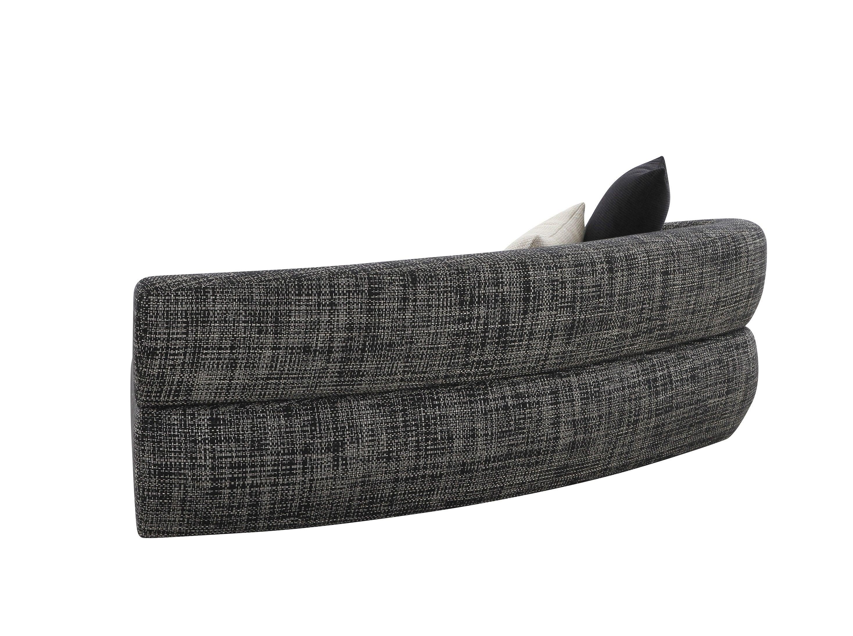 Lakota Modern Fabric Curved Sectional Sofa