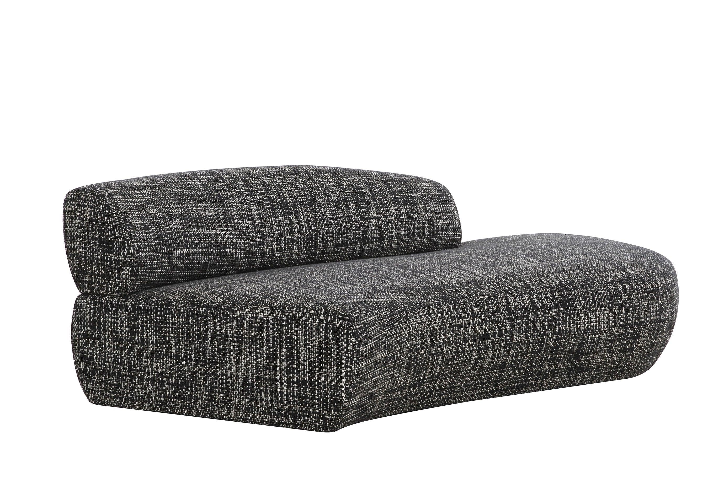 Lakota Modern Fabric Curved Sectional Sofa