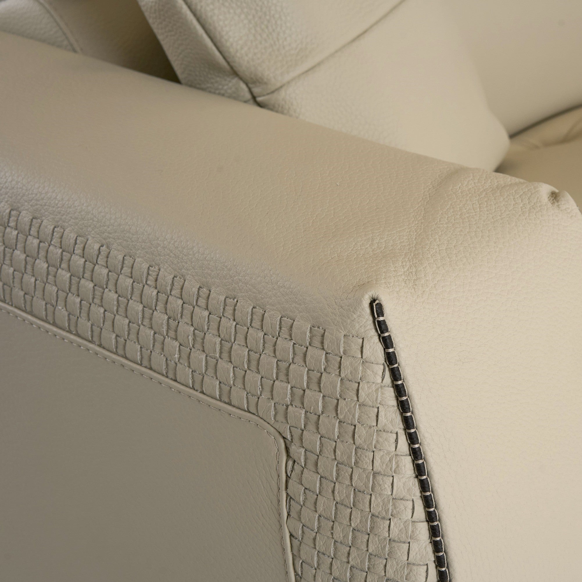 Dalton Modern Italian Leather Sectional Sofa Recliners