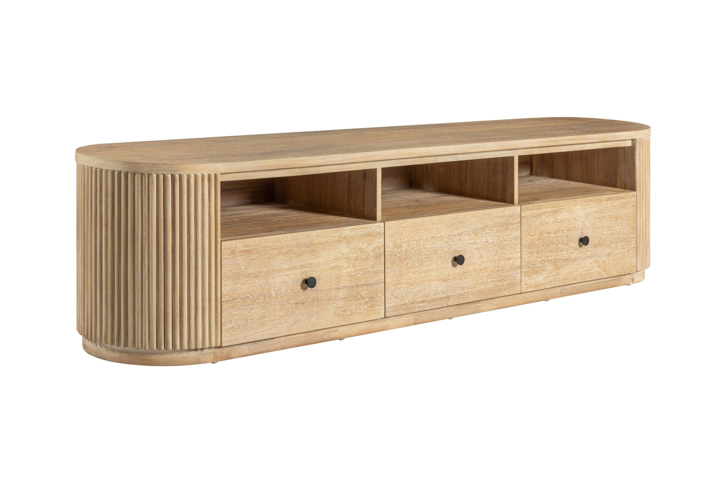 Modrest Jacobson Modern Natural Acacia TV Stand