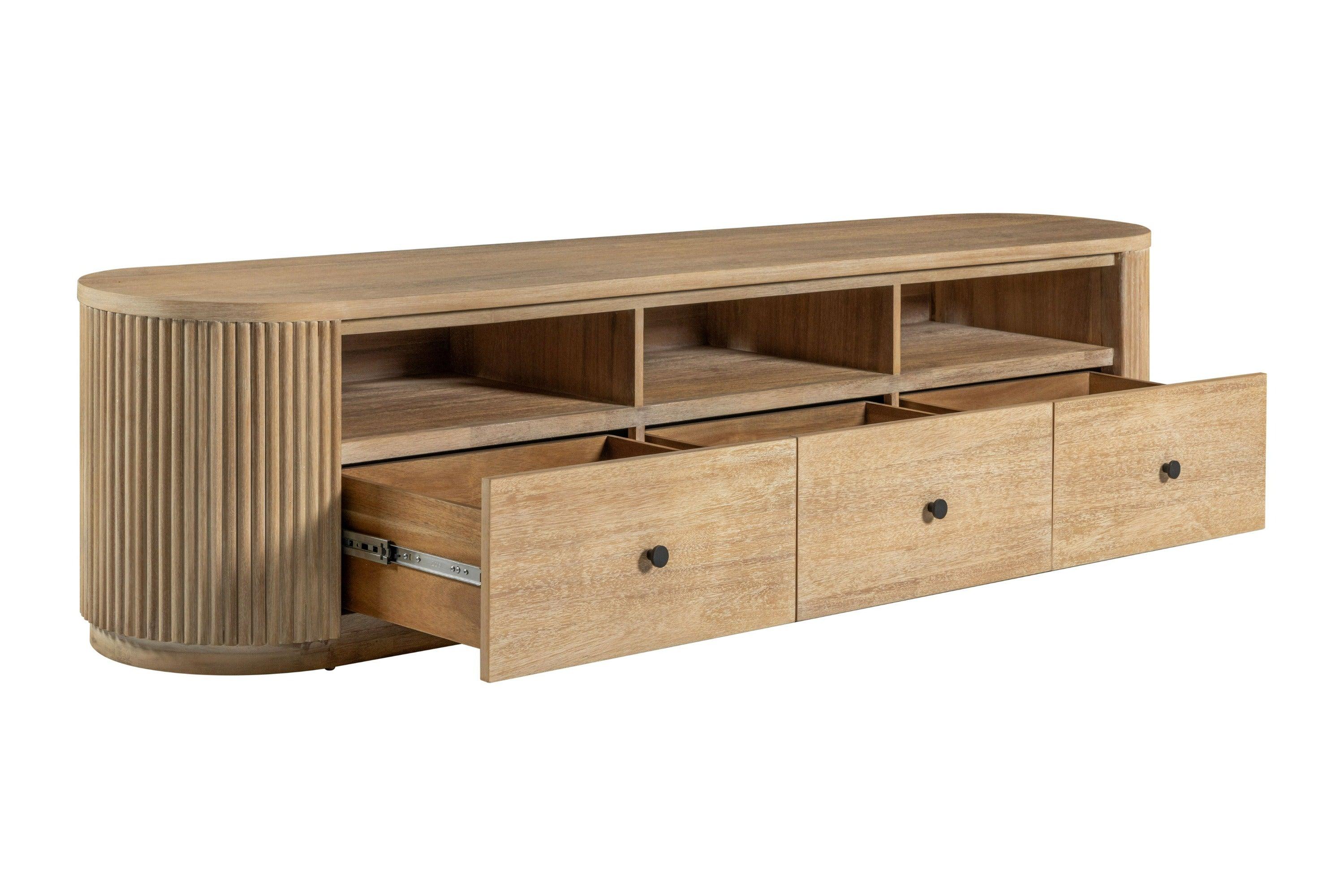 Modrest Jacobson Modern Natural Acacia TV Stand