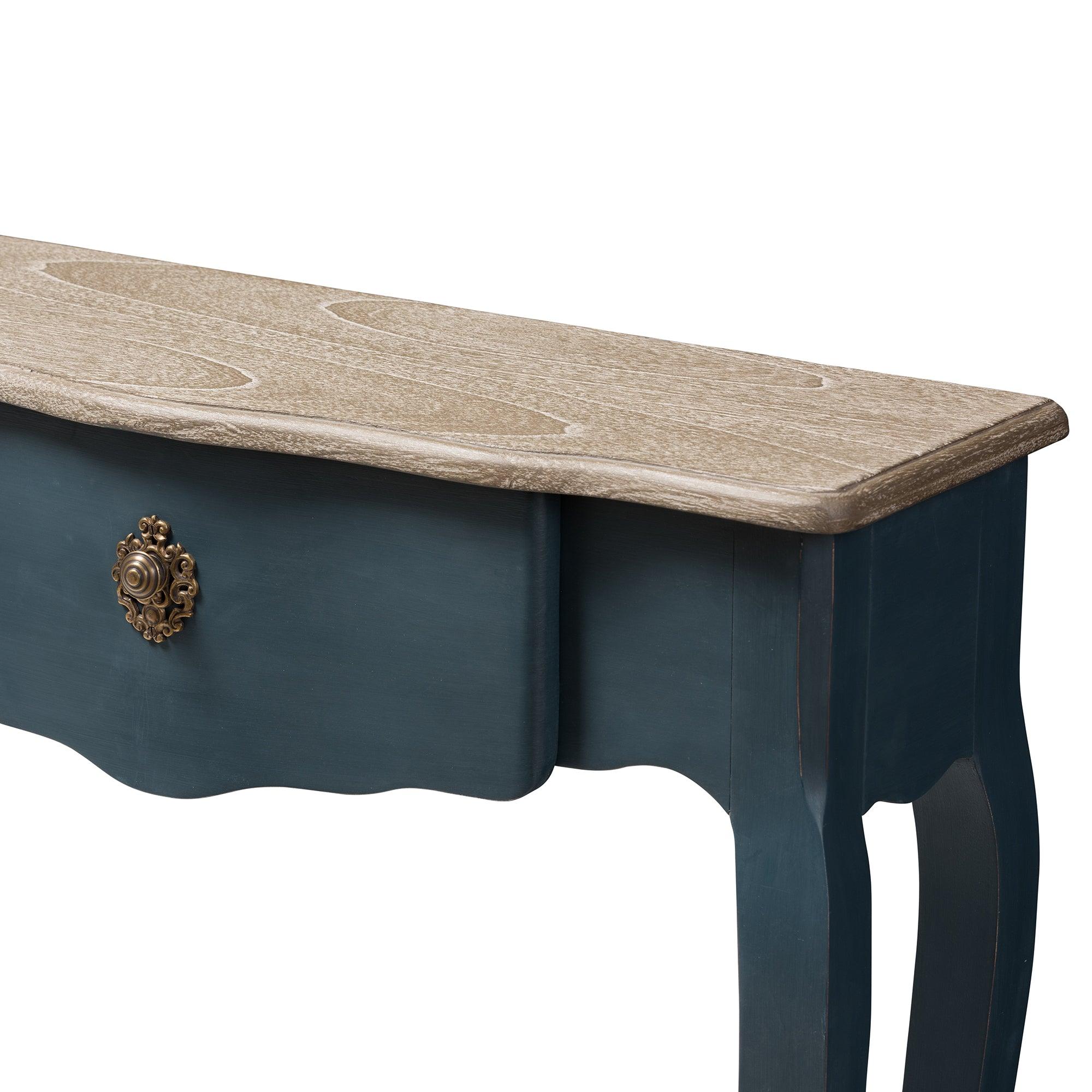 Mazarine Classic and Provincial Spruce Finished Console Table