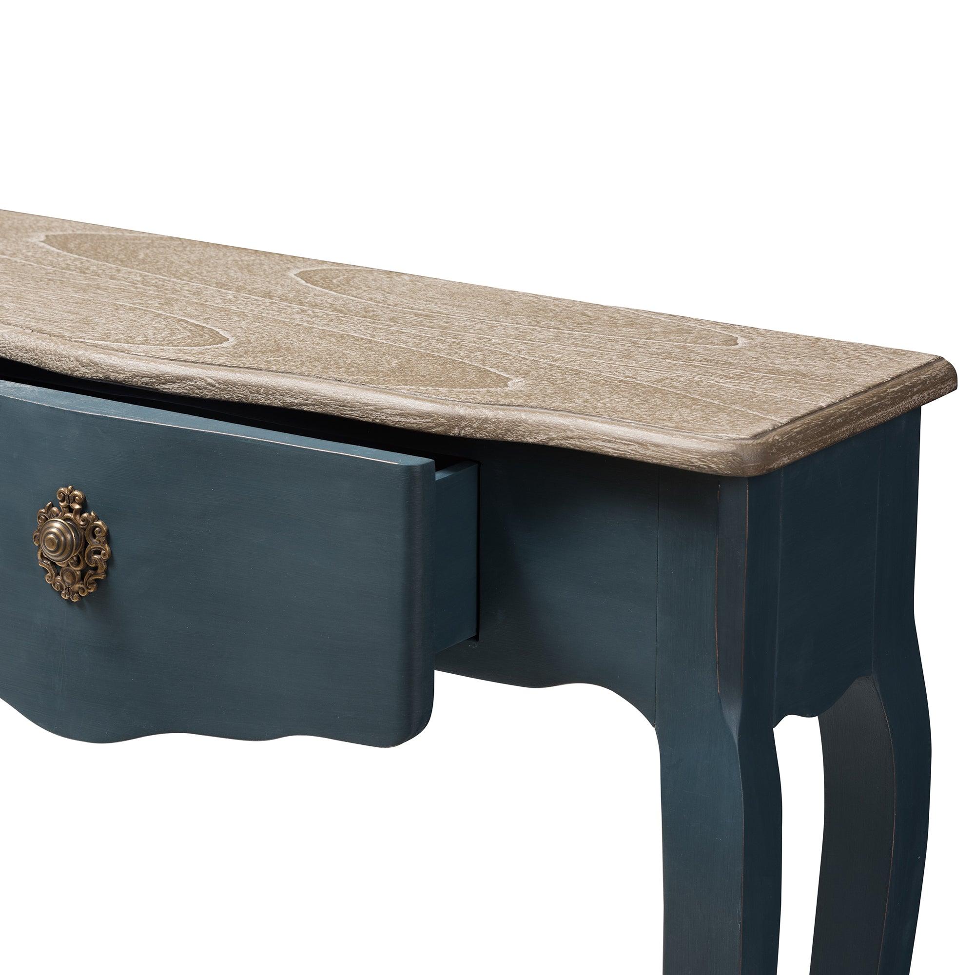 Mazarine Classic and Provincial Spruce Finished Console Table