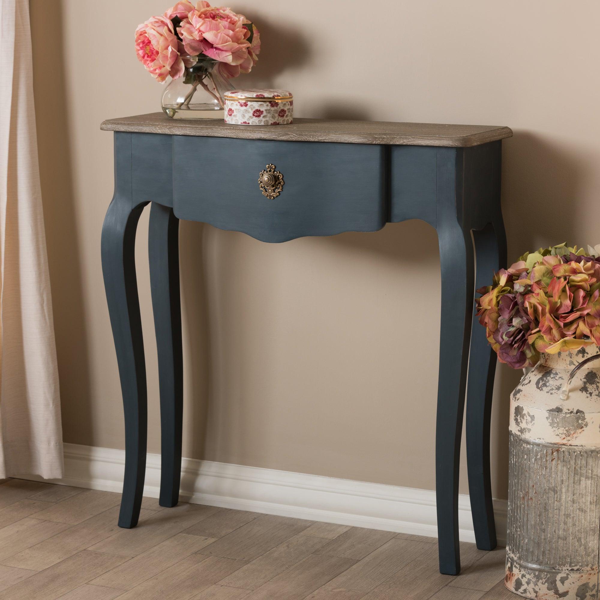 Mazarine Classic and Provincial Spruce Finished Console Table