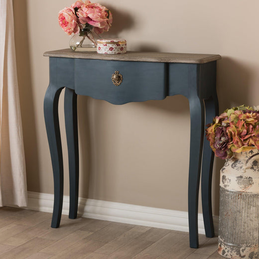Mazarine Classic and Provincial Spruce Finished Console Table