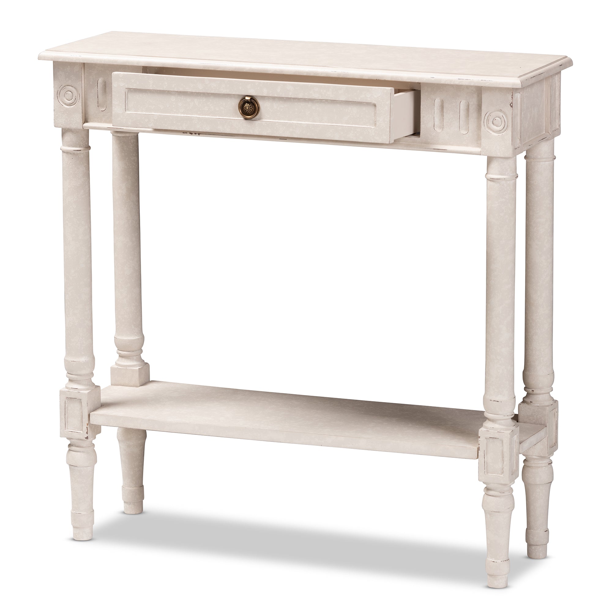 Ariella Country Cottage Farmhouse 1-Drawer Console Table