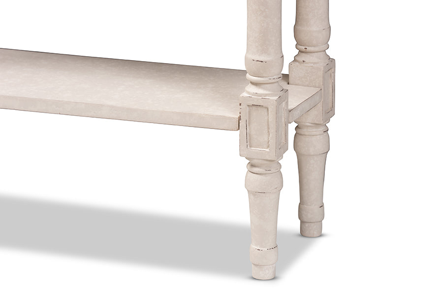 Ariella Country Cottage Farmhouse 1-Drawer Console Table