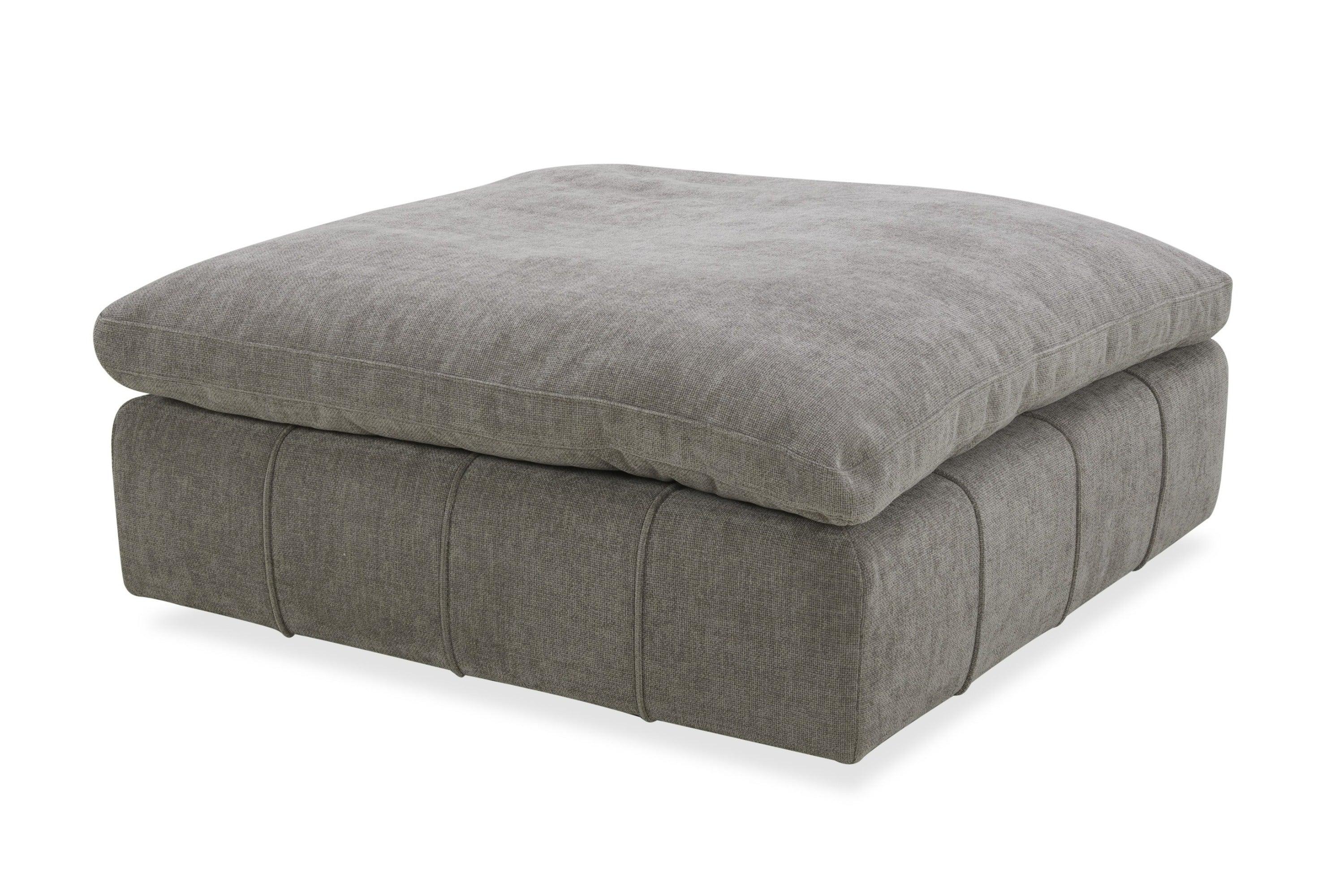 Divani Casa Vicki Modern Fabric Ottoman