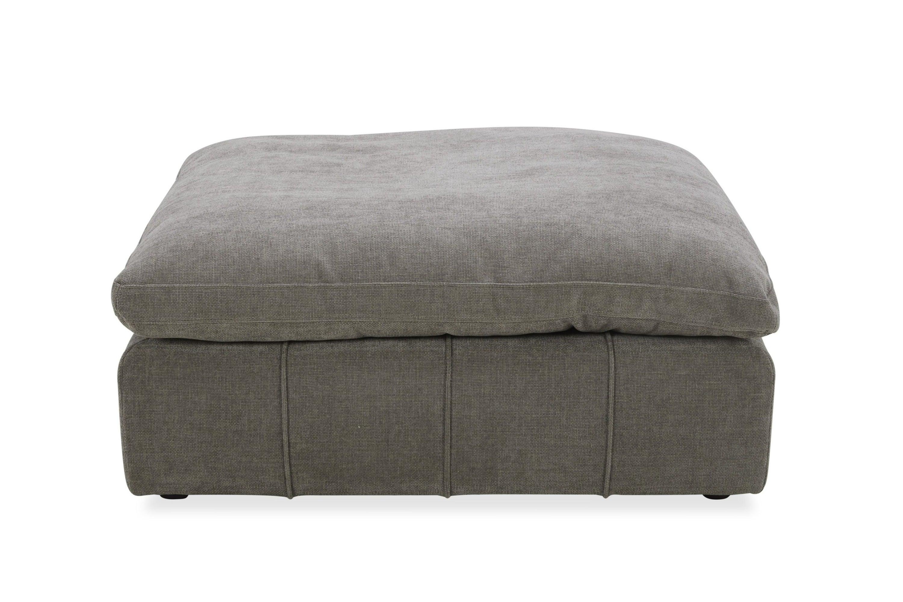 Divani Casa Vicki Modern Fabric Modular Sectional Sofa Ottoman