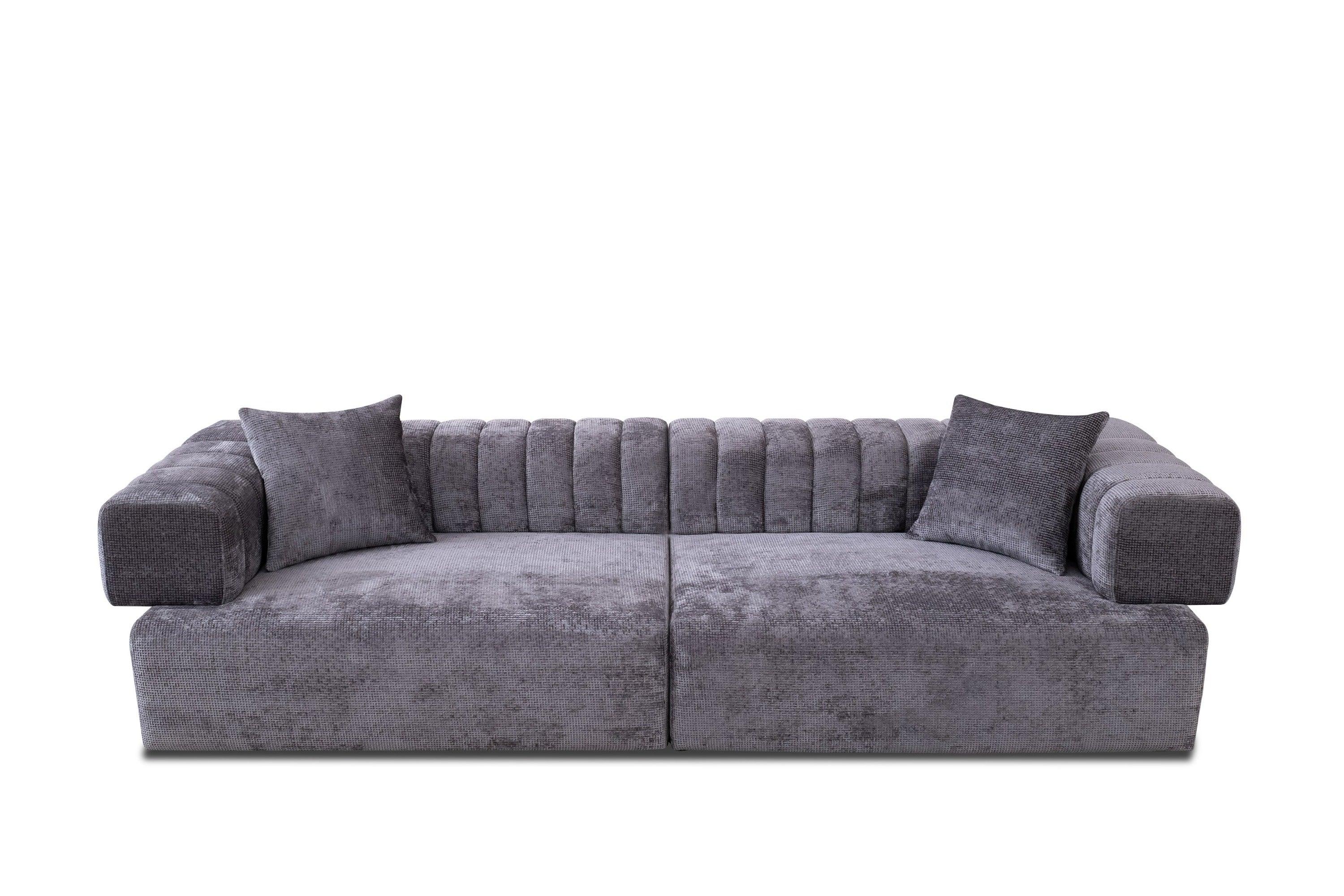 Divani Casa Moreno Modern Fabric 4Seater Sofa