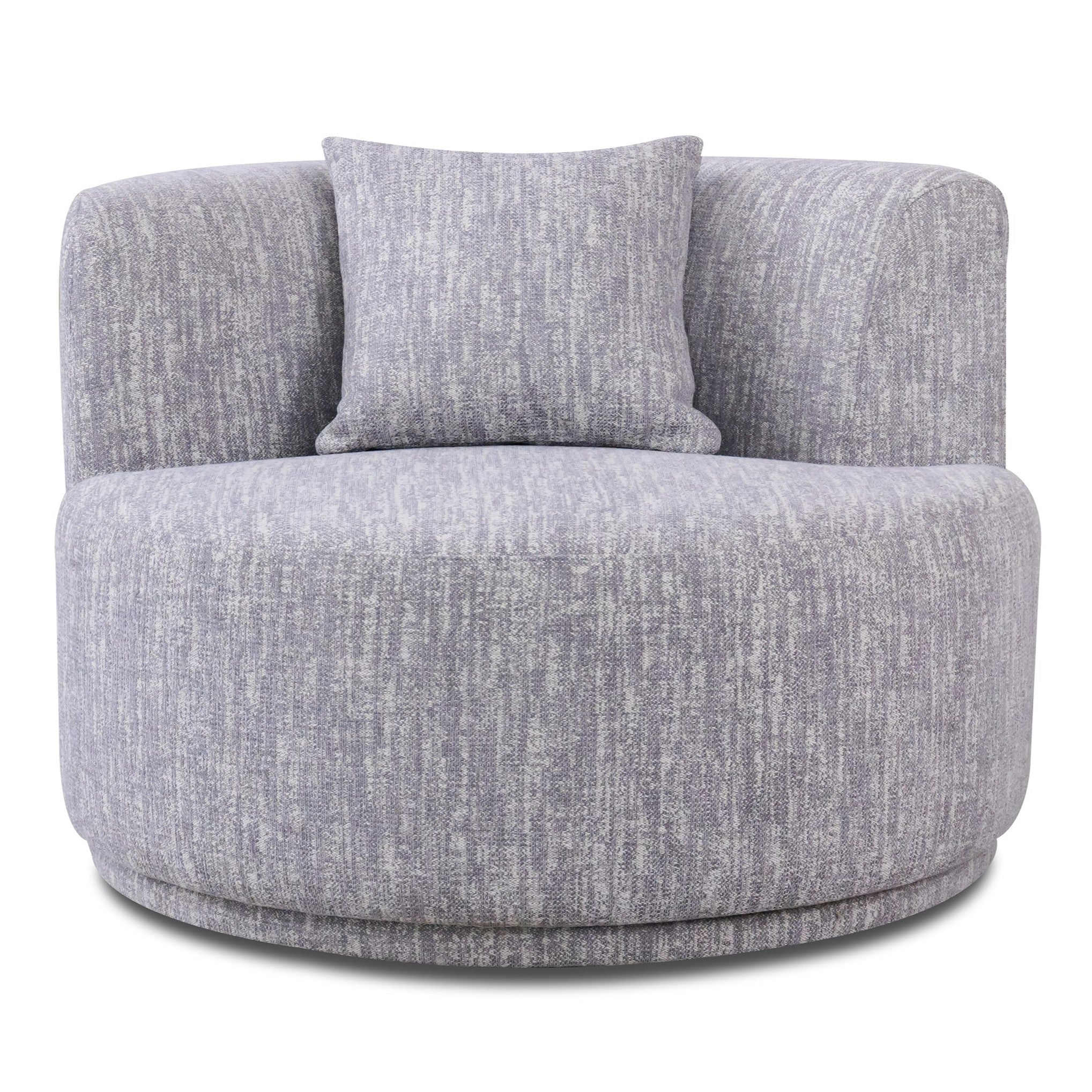 Beau Modern Fabric Sectional Sofa With 2 Swirling Chair