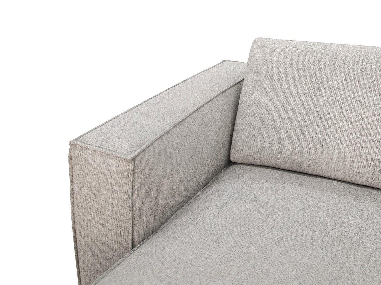 Divani Casa Lulu Modern Fabric Modular Sectional Sofa w/ Right Facing Chaise