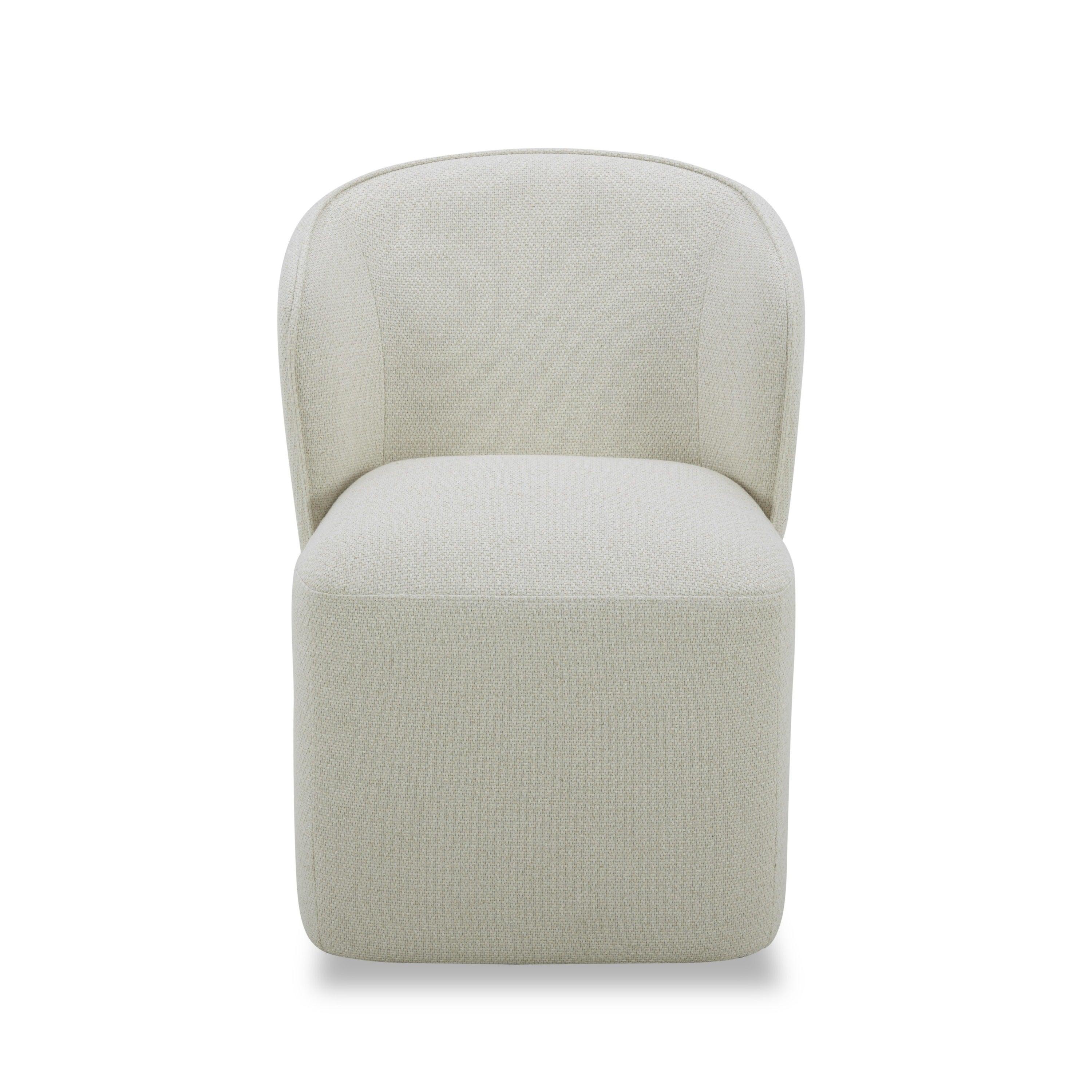 Modrest Souza Modern Fabric Swivel Dining Chair