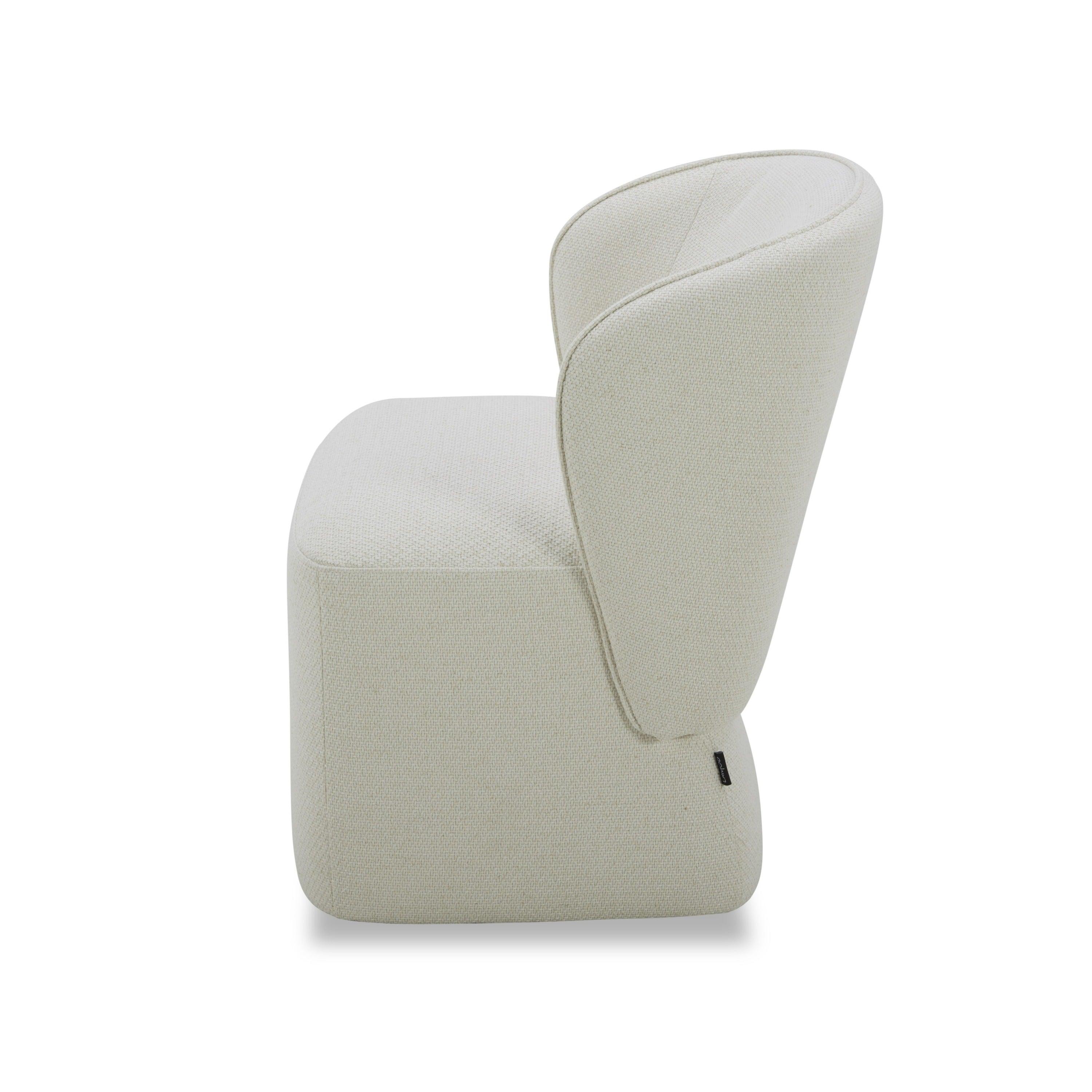Modrest Souza Modern Fabric Swivel Dining Chair