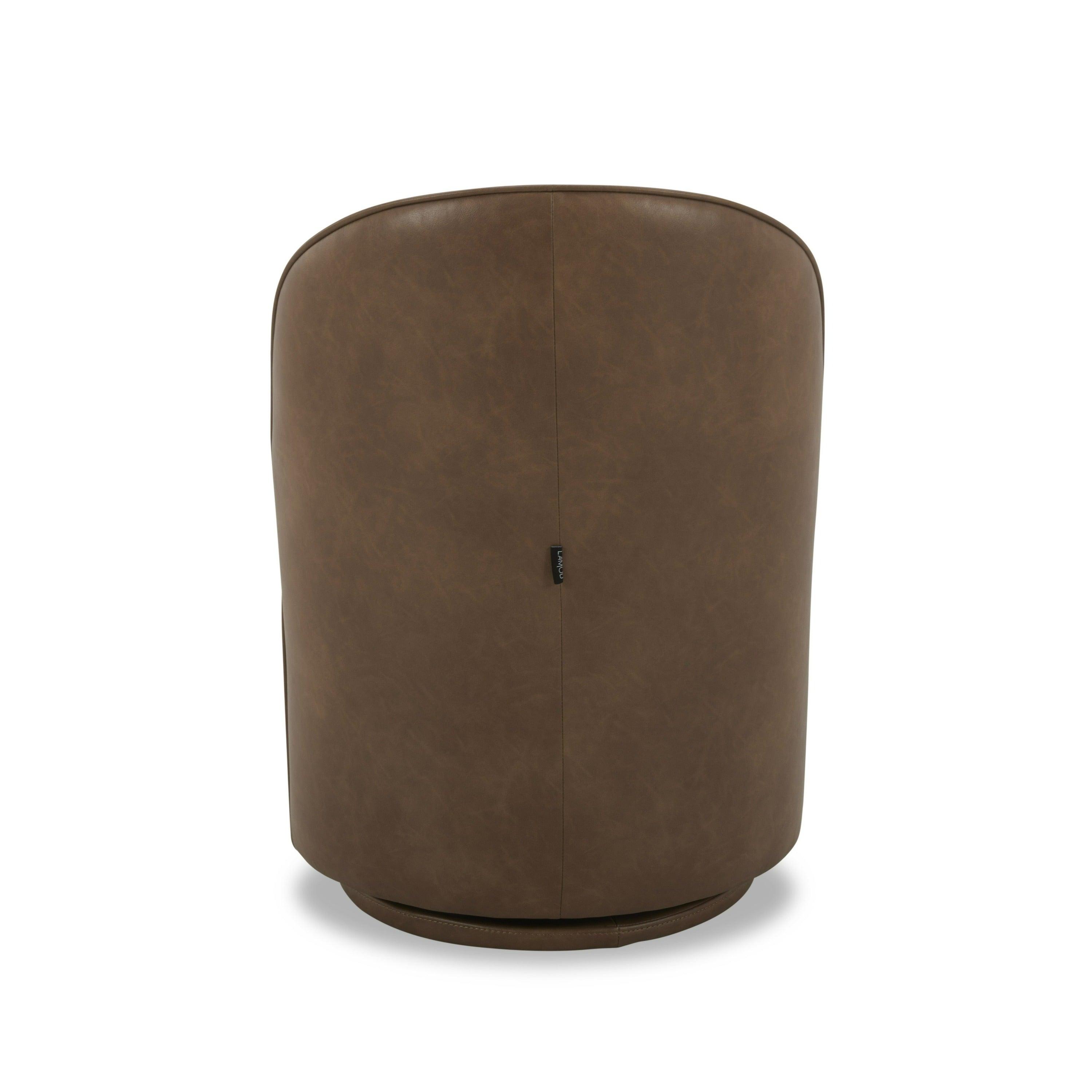 Modrest Correa Modern Vegan Leather Swivel Dining Chair