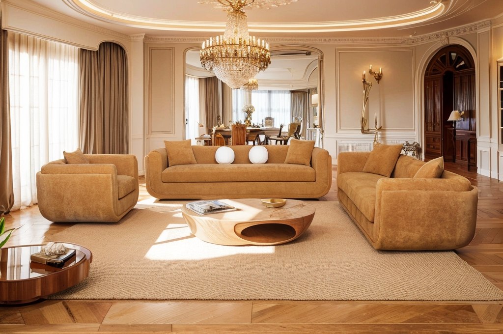 Divani Casa Tiene Modern Fabric Chair
