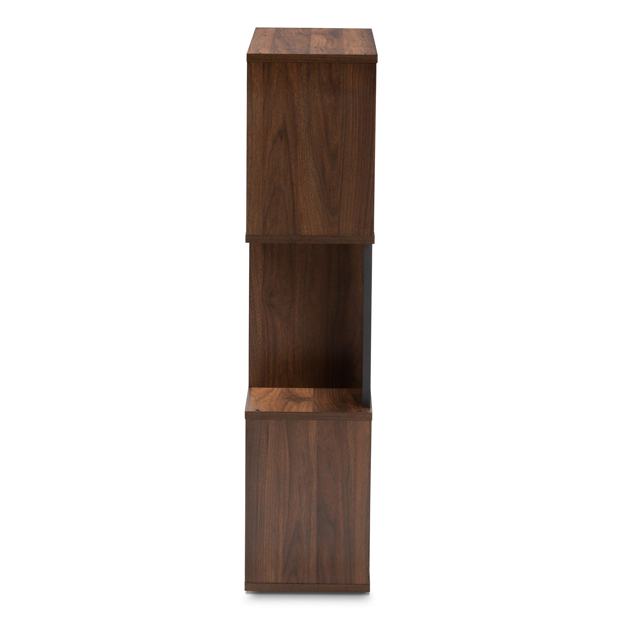 Legende Modern and Contemporary and Dark Finished Display Bookcase