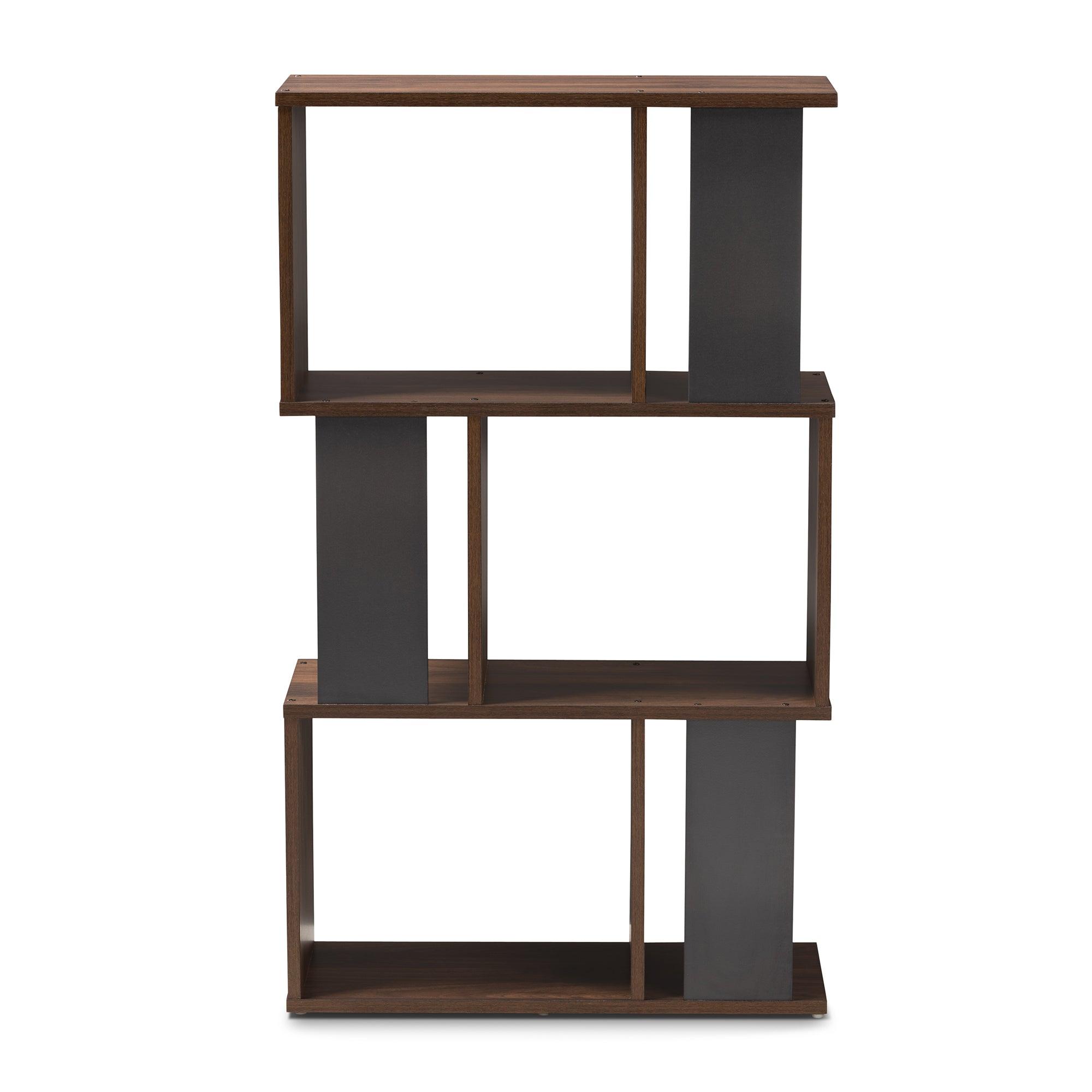 Legende Modern and Contemporary and Dark Finished Display Bookcase
