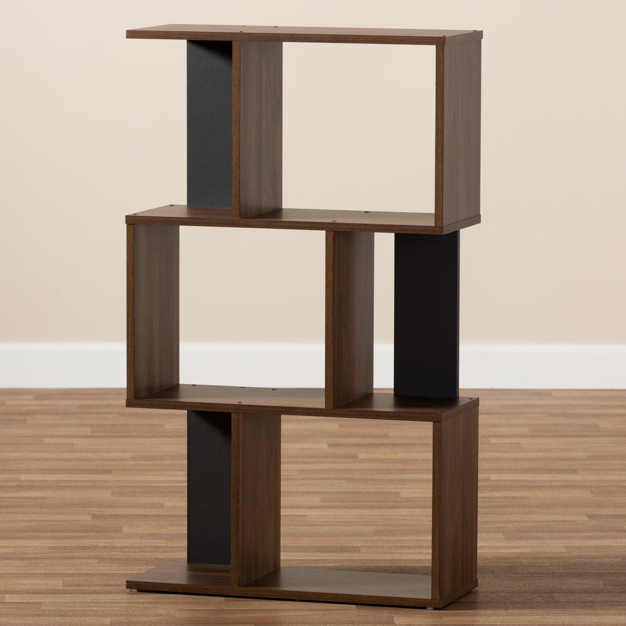 Legende Modern and Contemporary and Dark Finished Display Bookcase