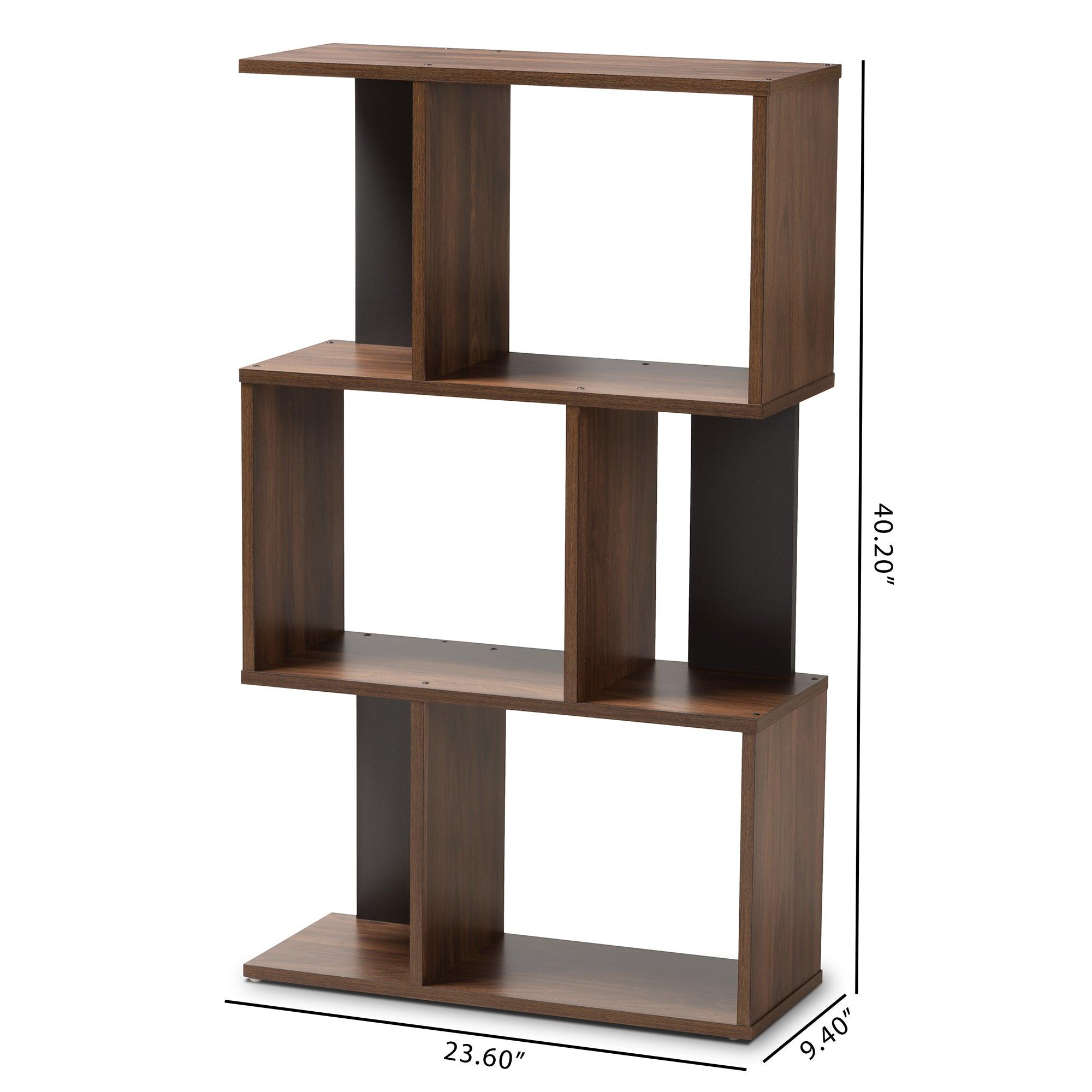 Legende Modern and Contemporary and Dark Finished Display Bookcase