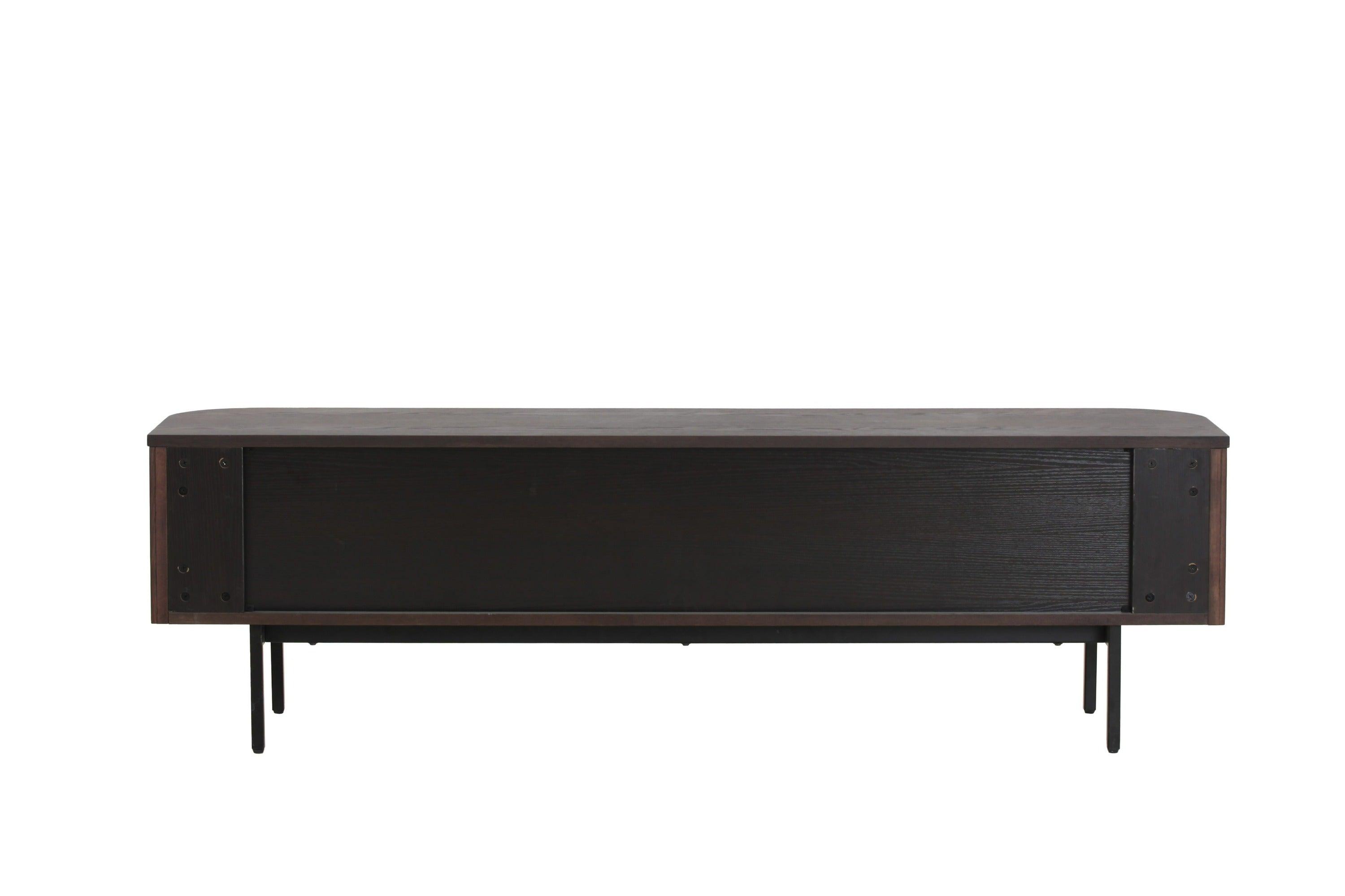 Modrest Clifton Modern Smoked Ash Tall TV Stand