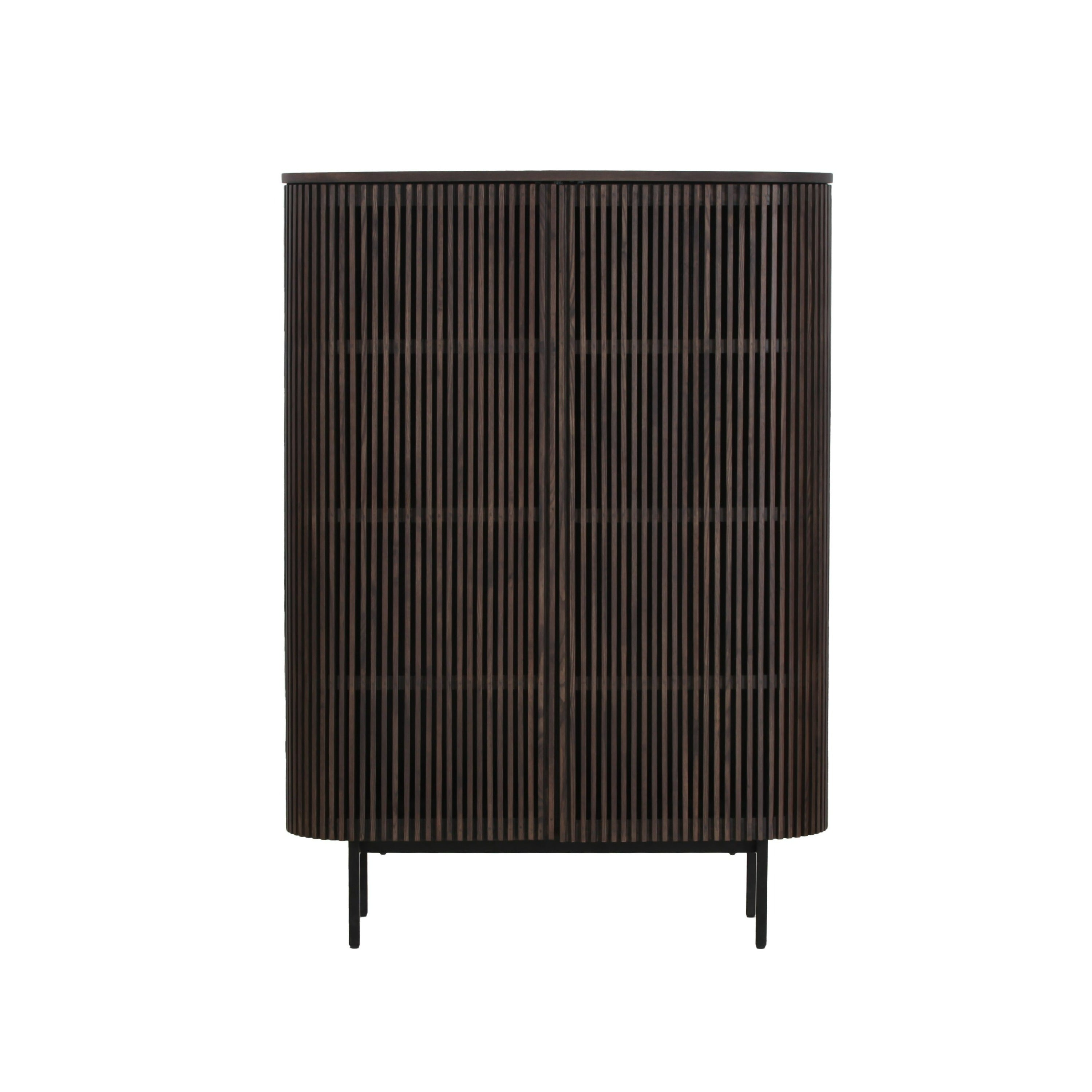 Modrest Clifton Modern Smoked Ash Tall Buffet