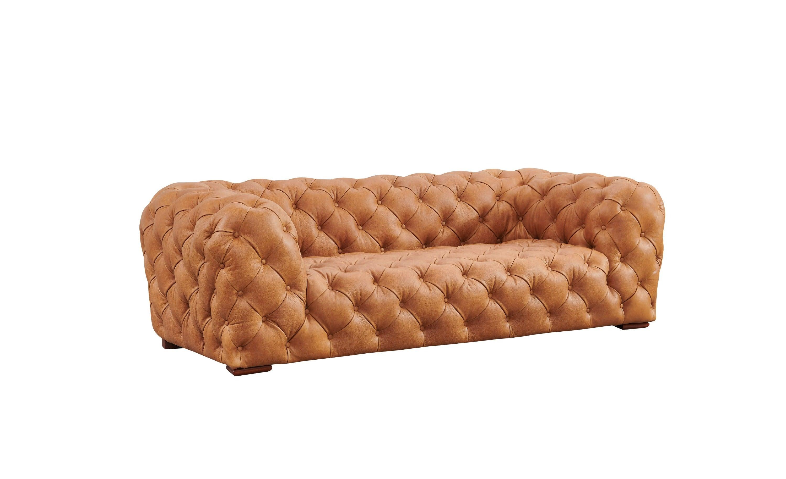 Divani Casa Dexter Transitional Italian Leather Sofa
