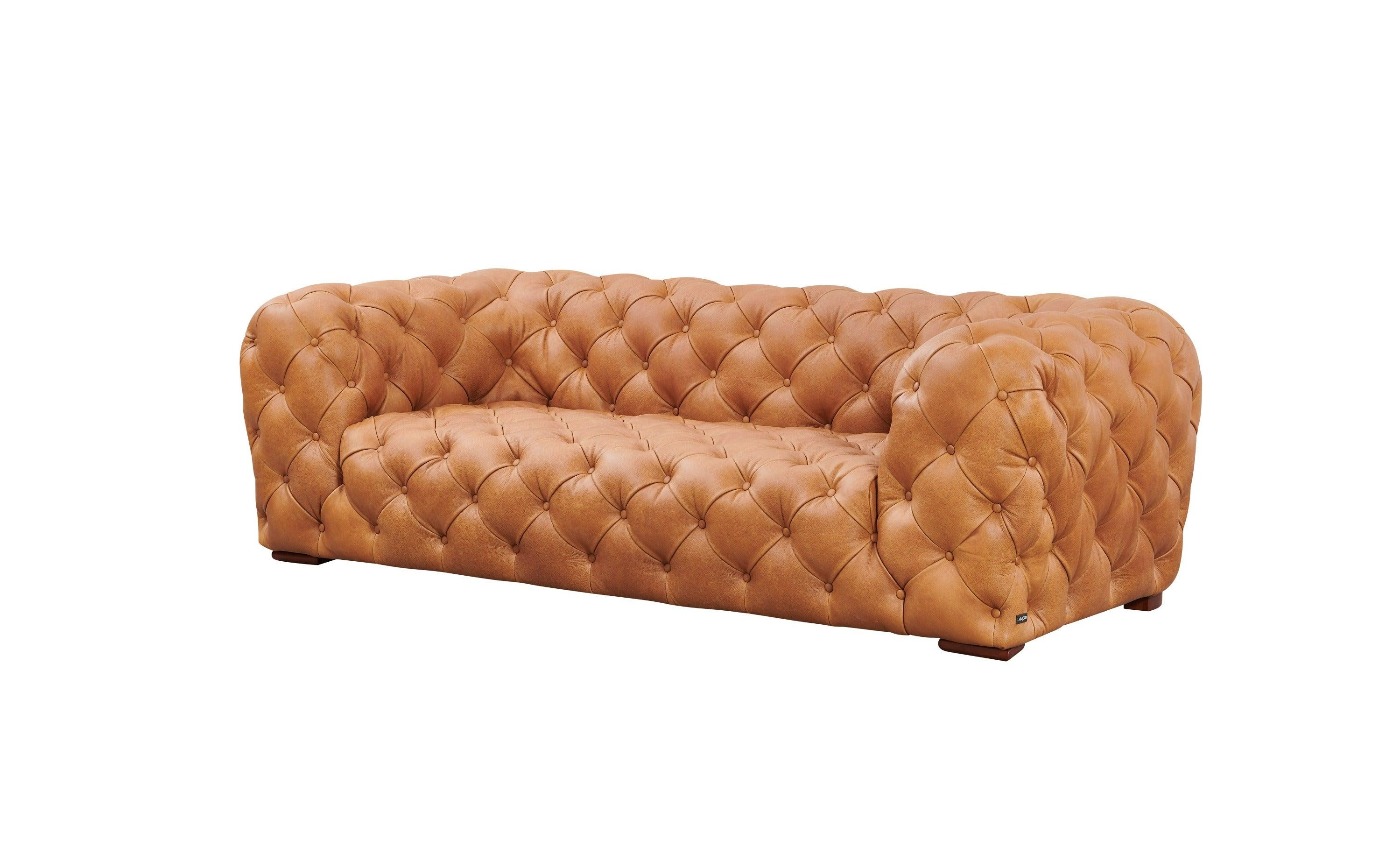 Divani Casa Dexter Transitional Italian Leather Sofa