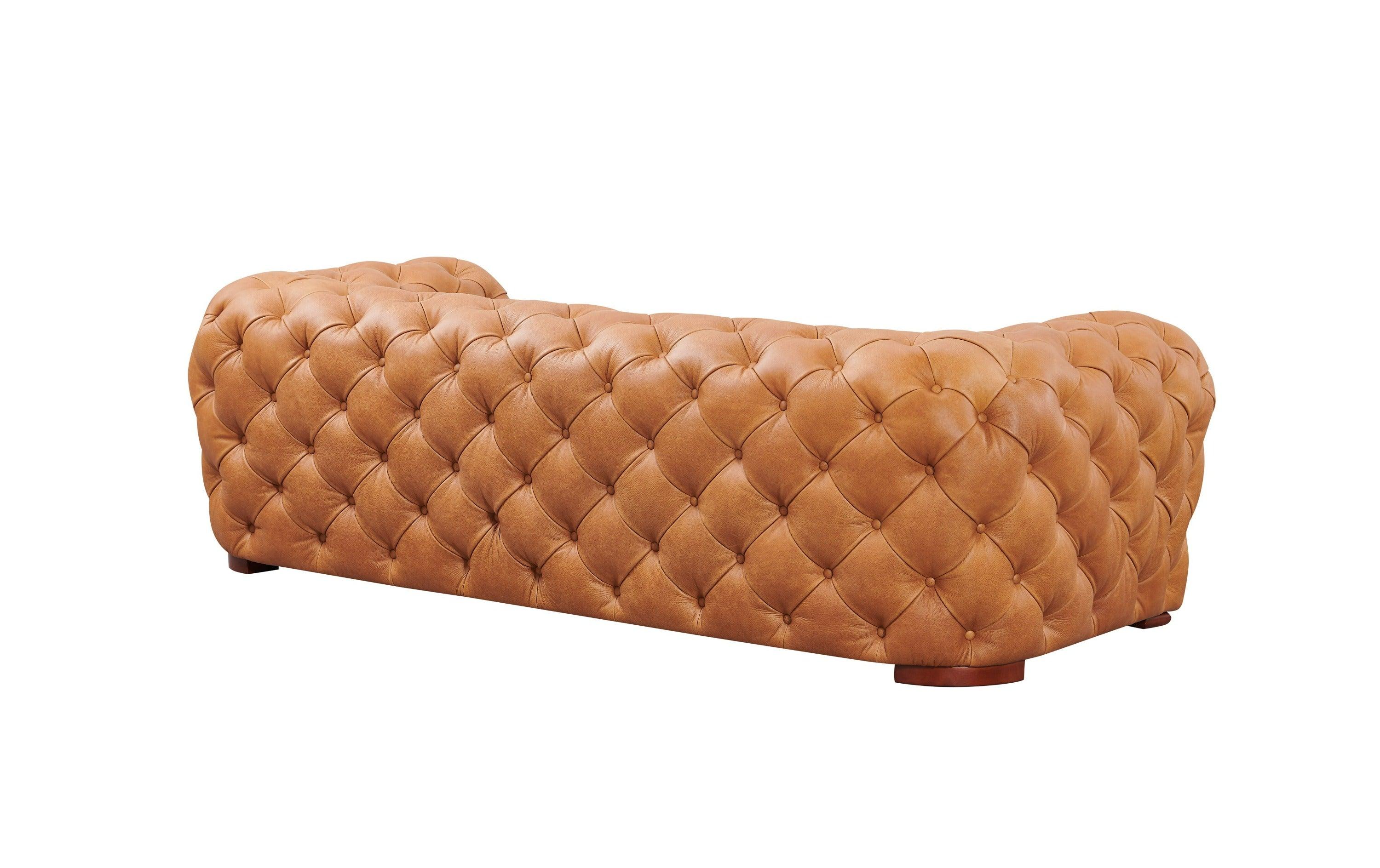 Divani Casa Dexter Transitional Italian Leather Sofa