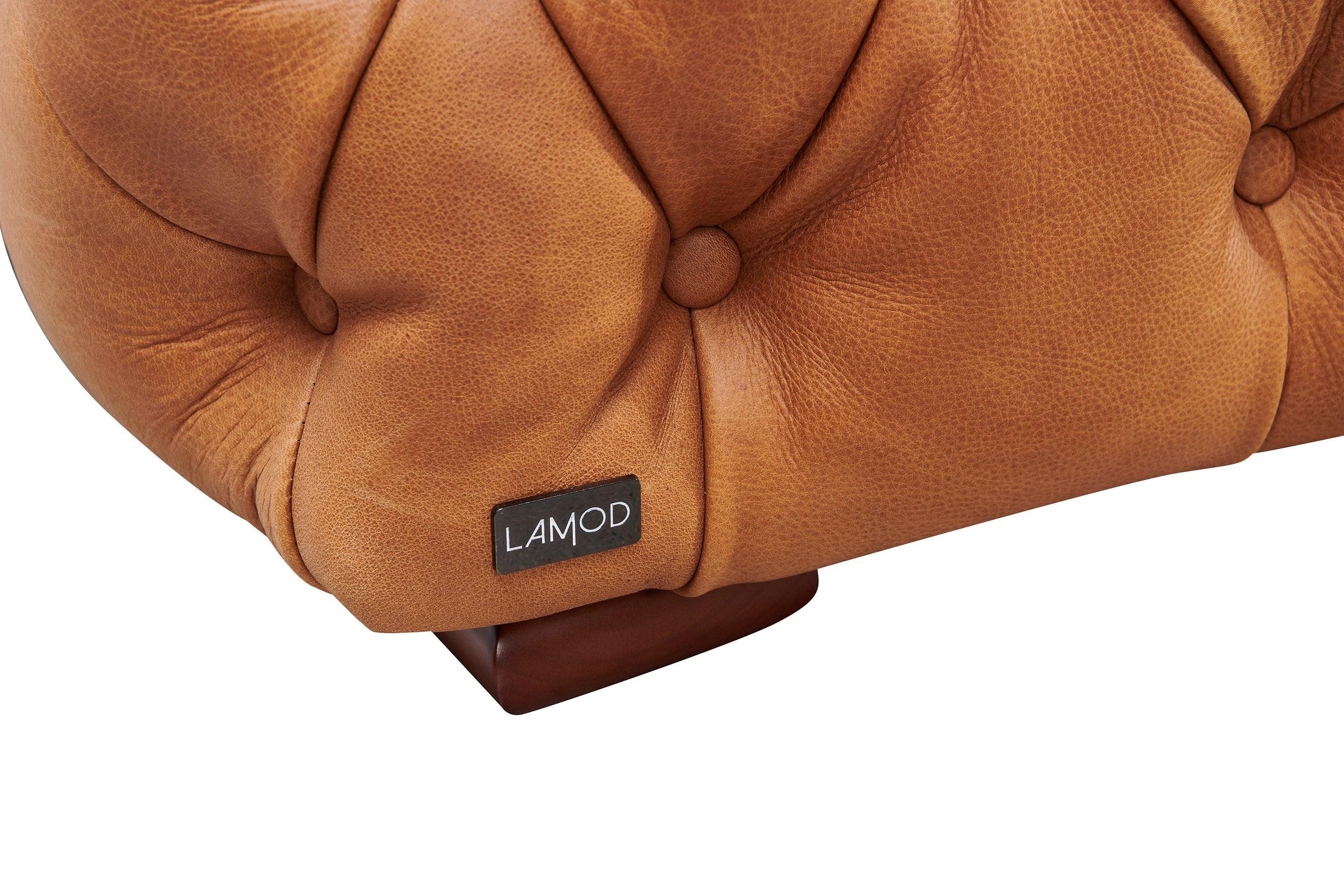 Divani Casa Dexter Transitional Italian Leather Lounge Chair