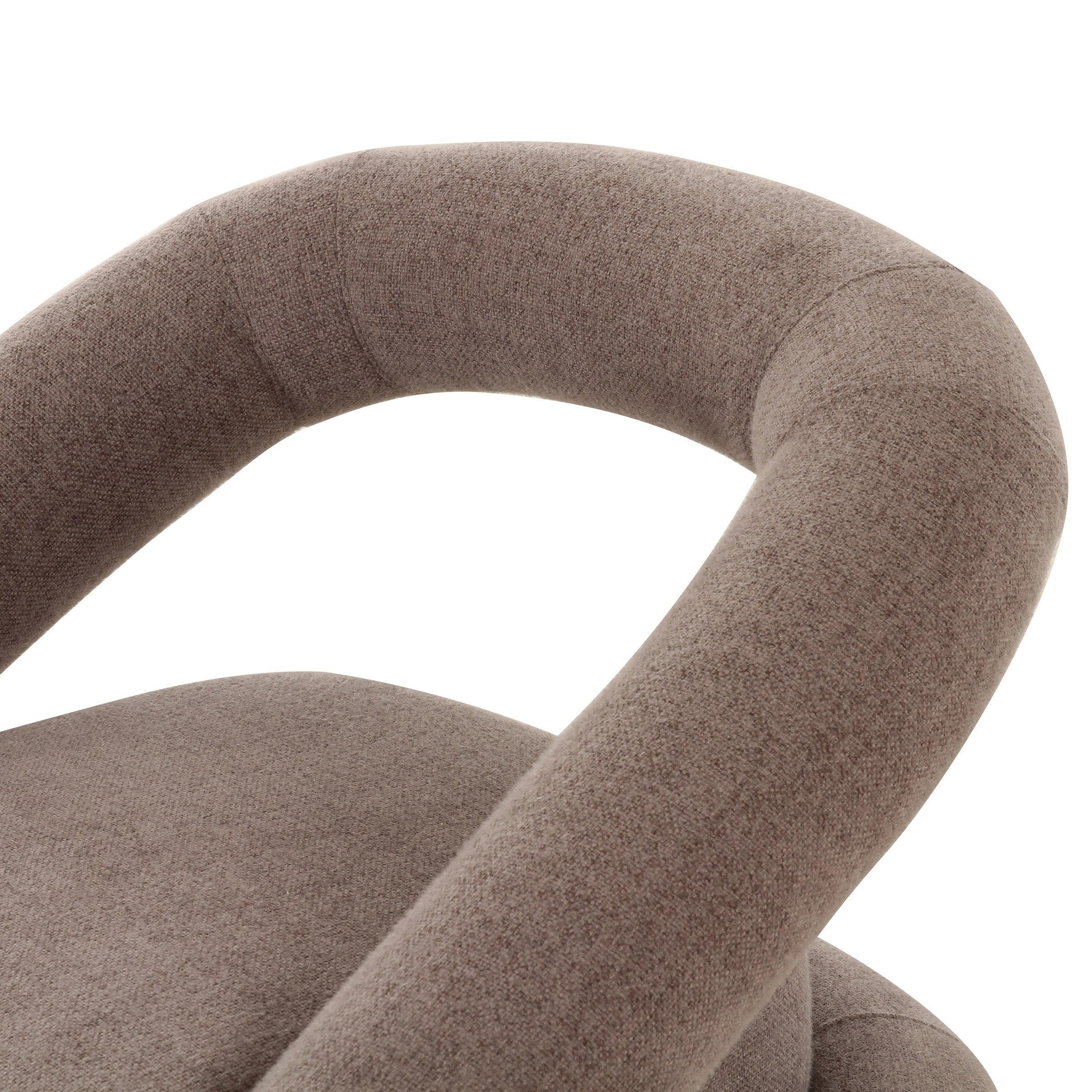Divani Casa Tony Modern Fabric Swivel Accent Chair