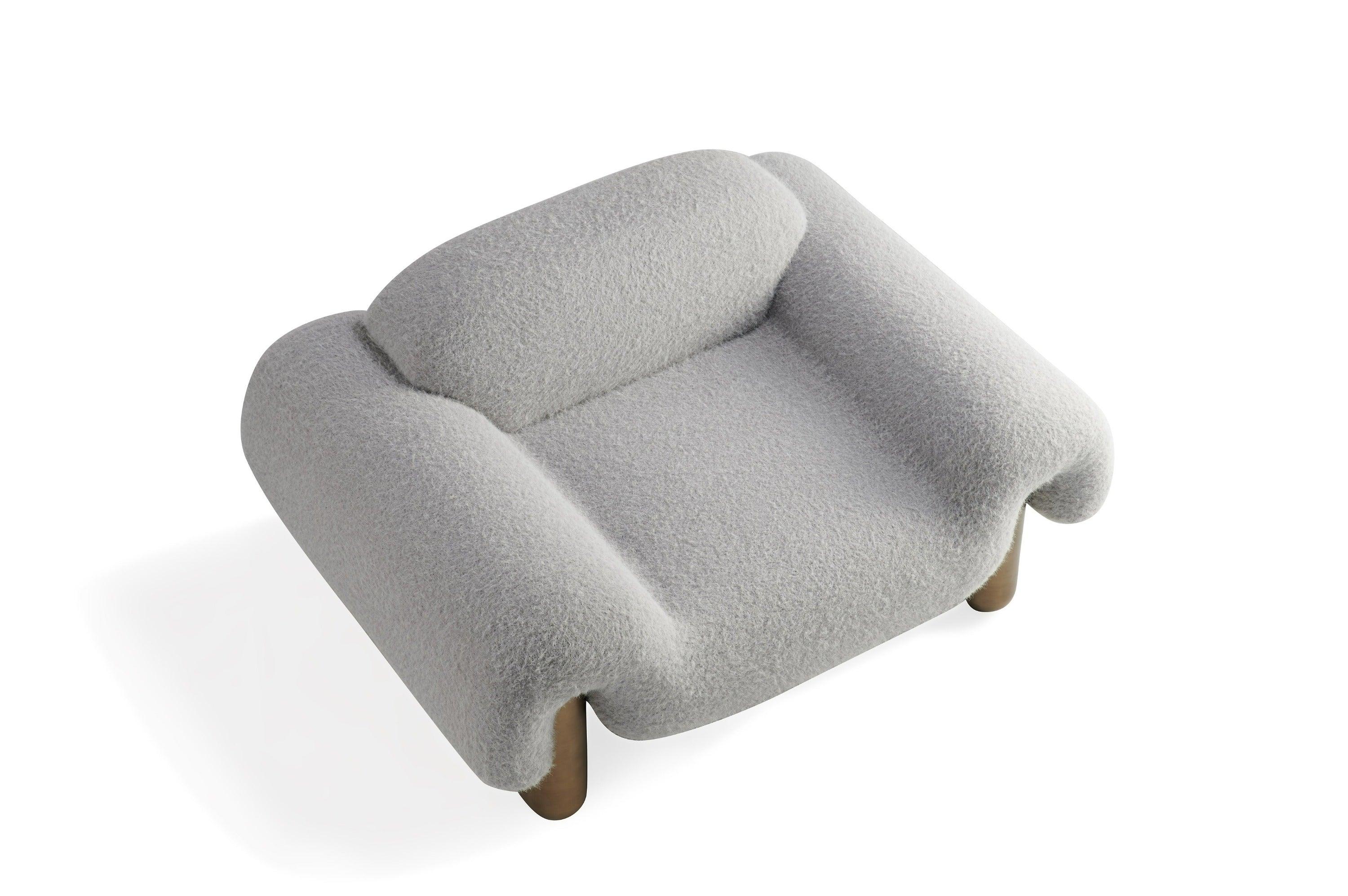 Divani Casa Imagine Contemporary Fabric Antique Accent Chair