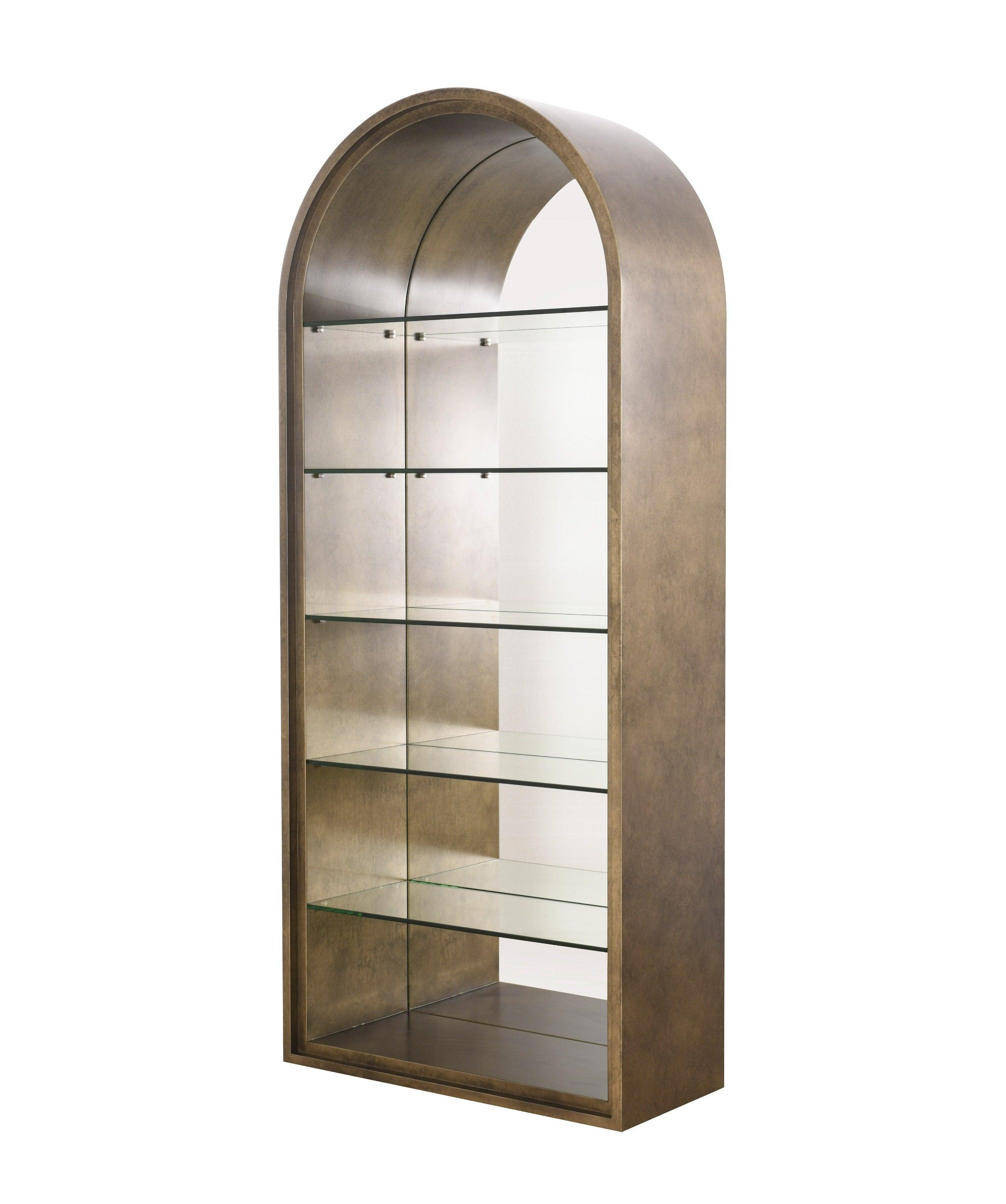Modrest Poise Modern Antique Mirror Bookcase