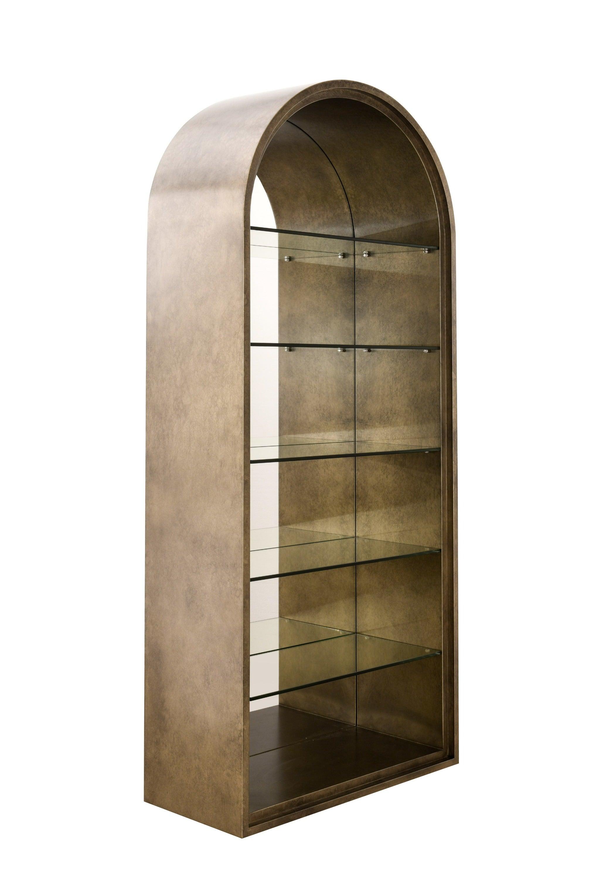 Modrest Poise Modern Antique Mirror Bookcase