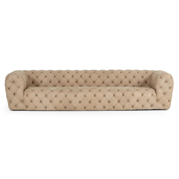 Ellington Italian Nubuck Leather 4 Seater Sofa