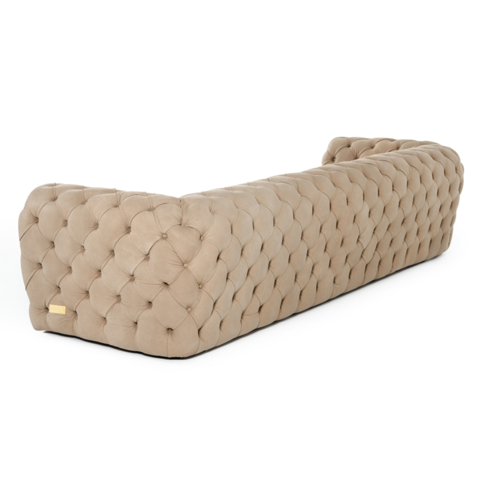 Ellington Italian Nubuck Leather 4 Seater Sofa