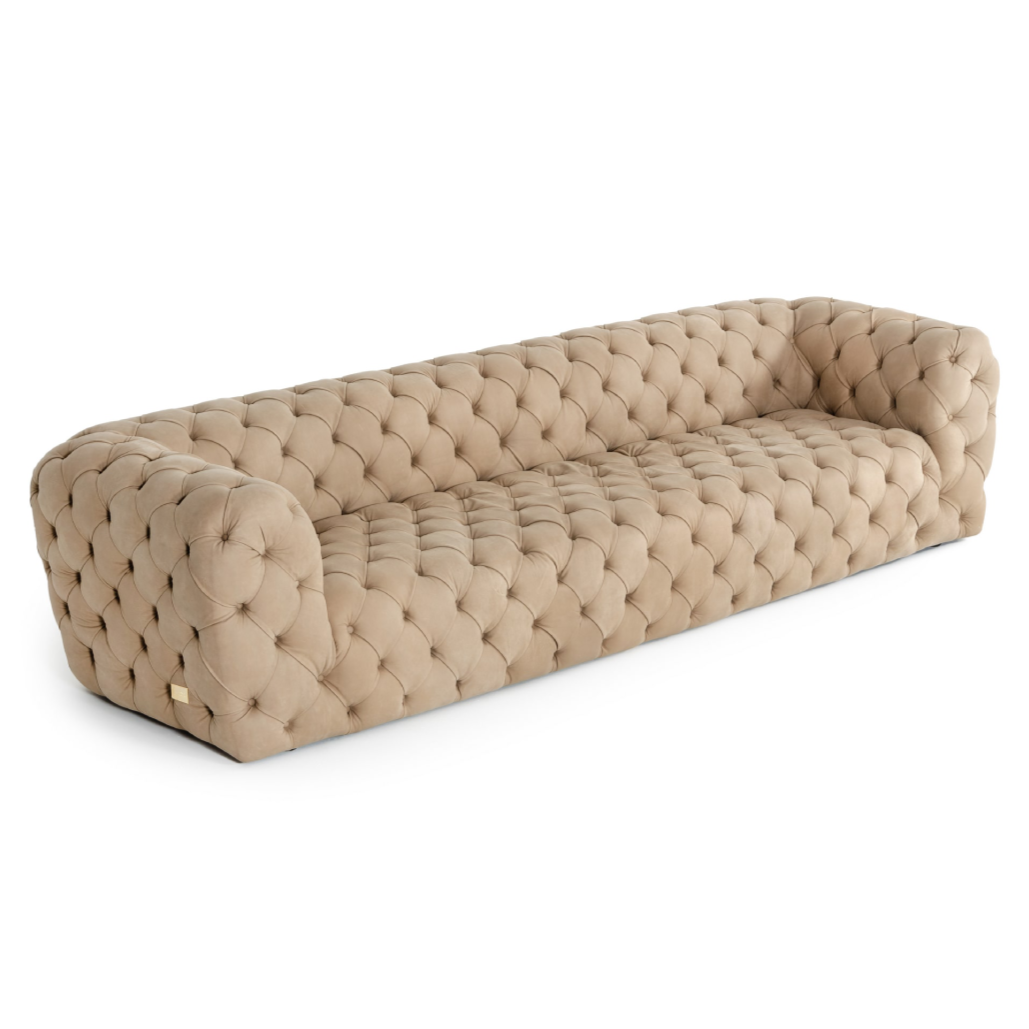 Ellington Italian Nubuck Leather 4 Seater Sofa