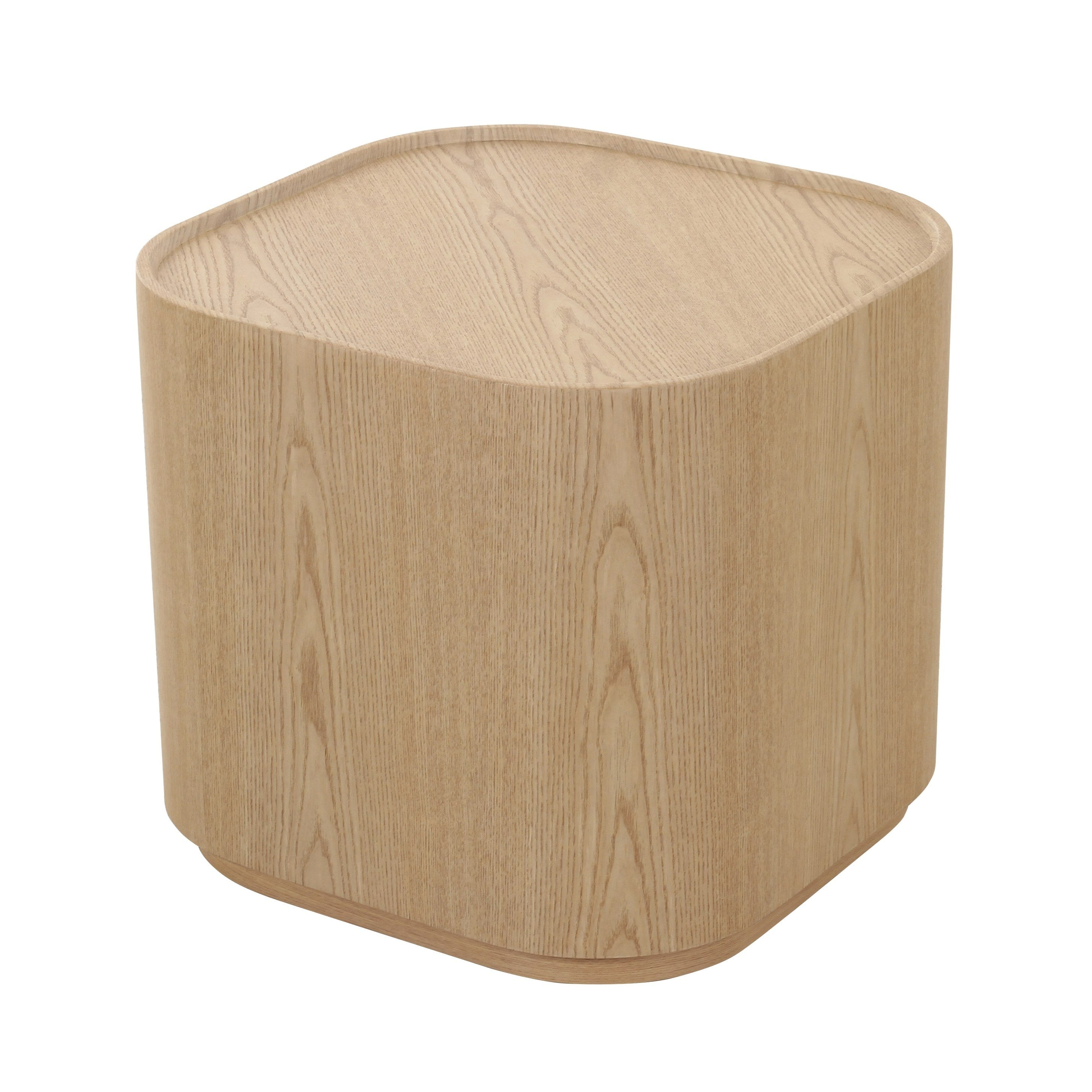 Modrest Quillen Modern Natural Ash Square End Table