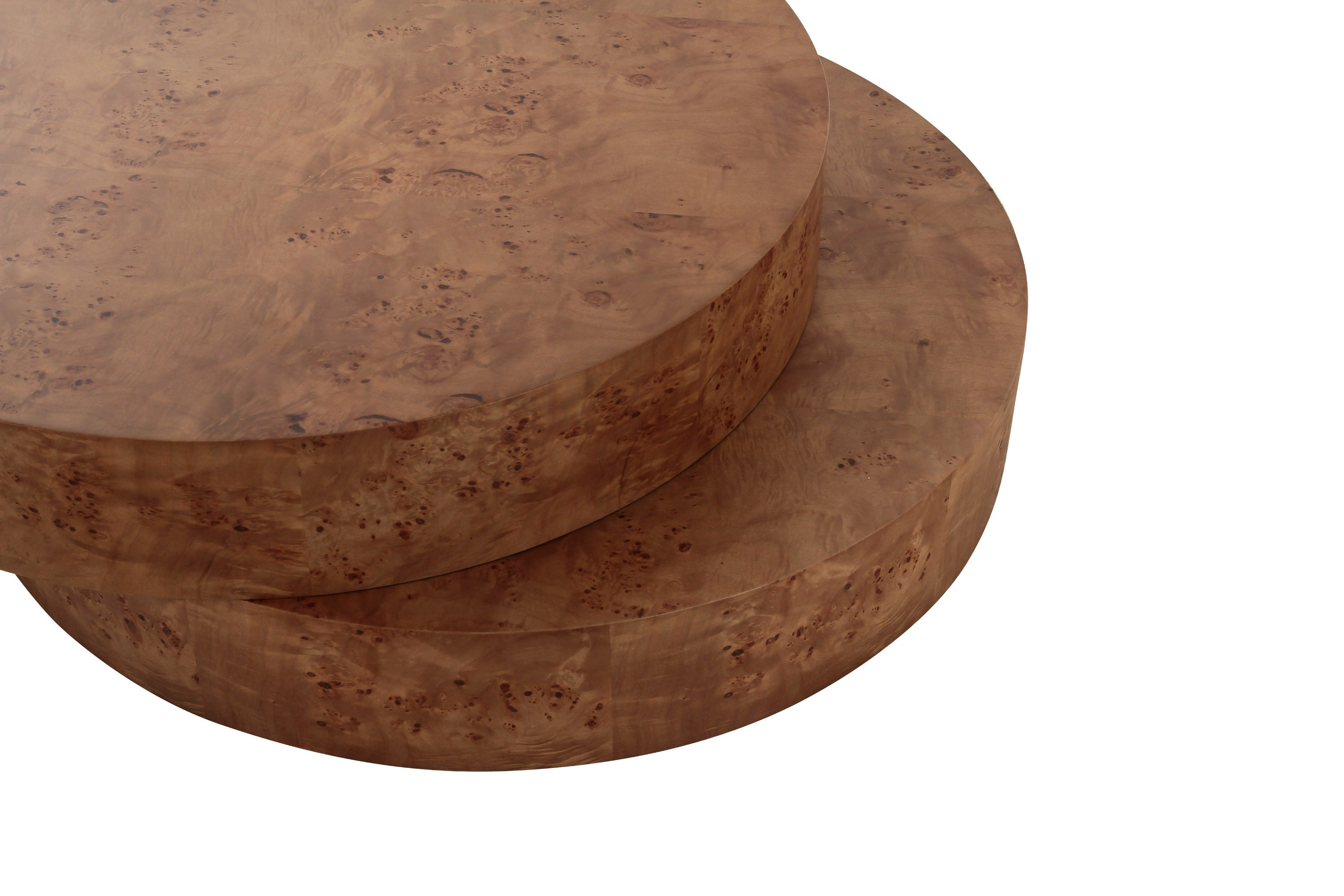 Modrest Ely Modern Faux Burl Coffee Table