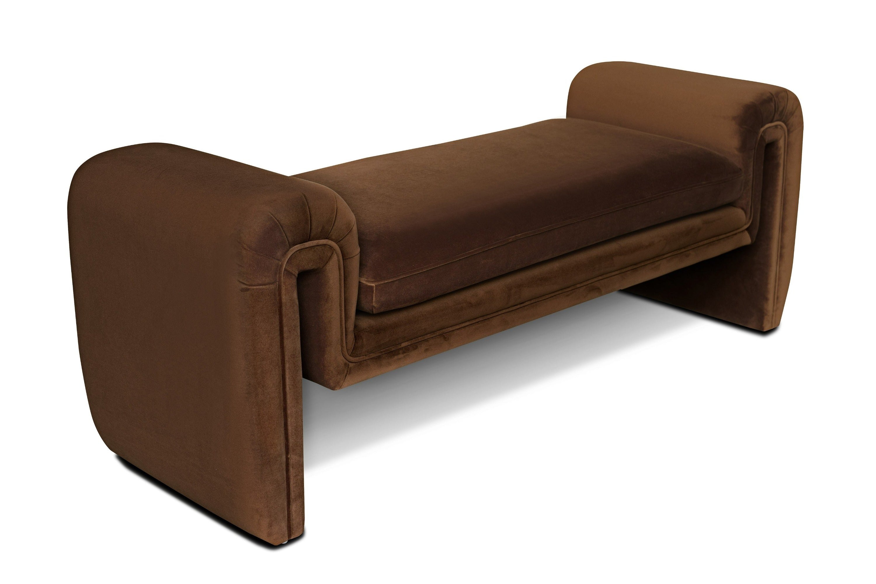 Divani Casa Bentley Modern Velvet Bench