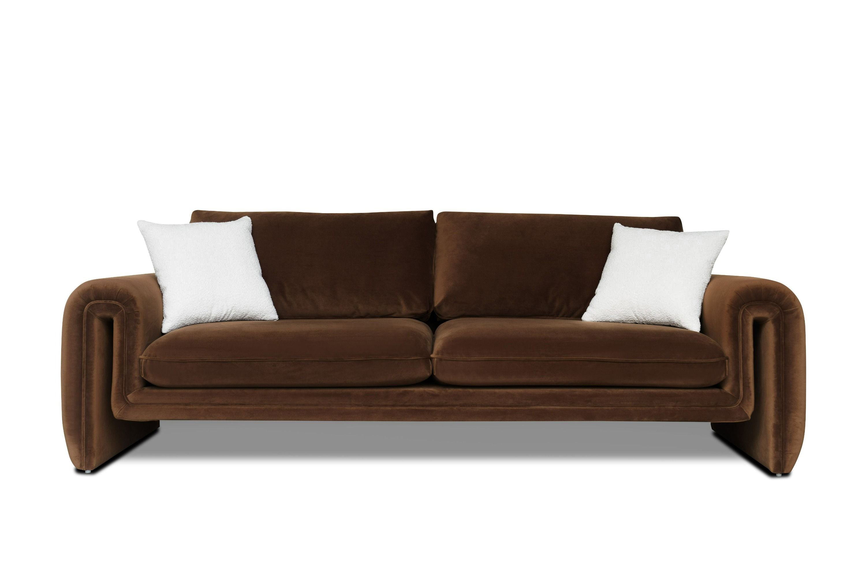 Divani Casa Bentley Modern Velvet Sofa
