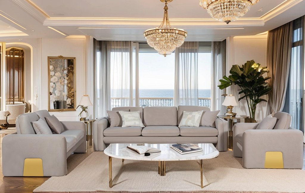 Gaston Modern Velvet Sofa