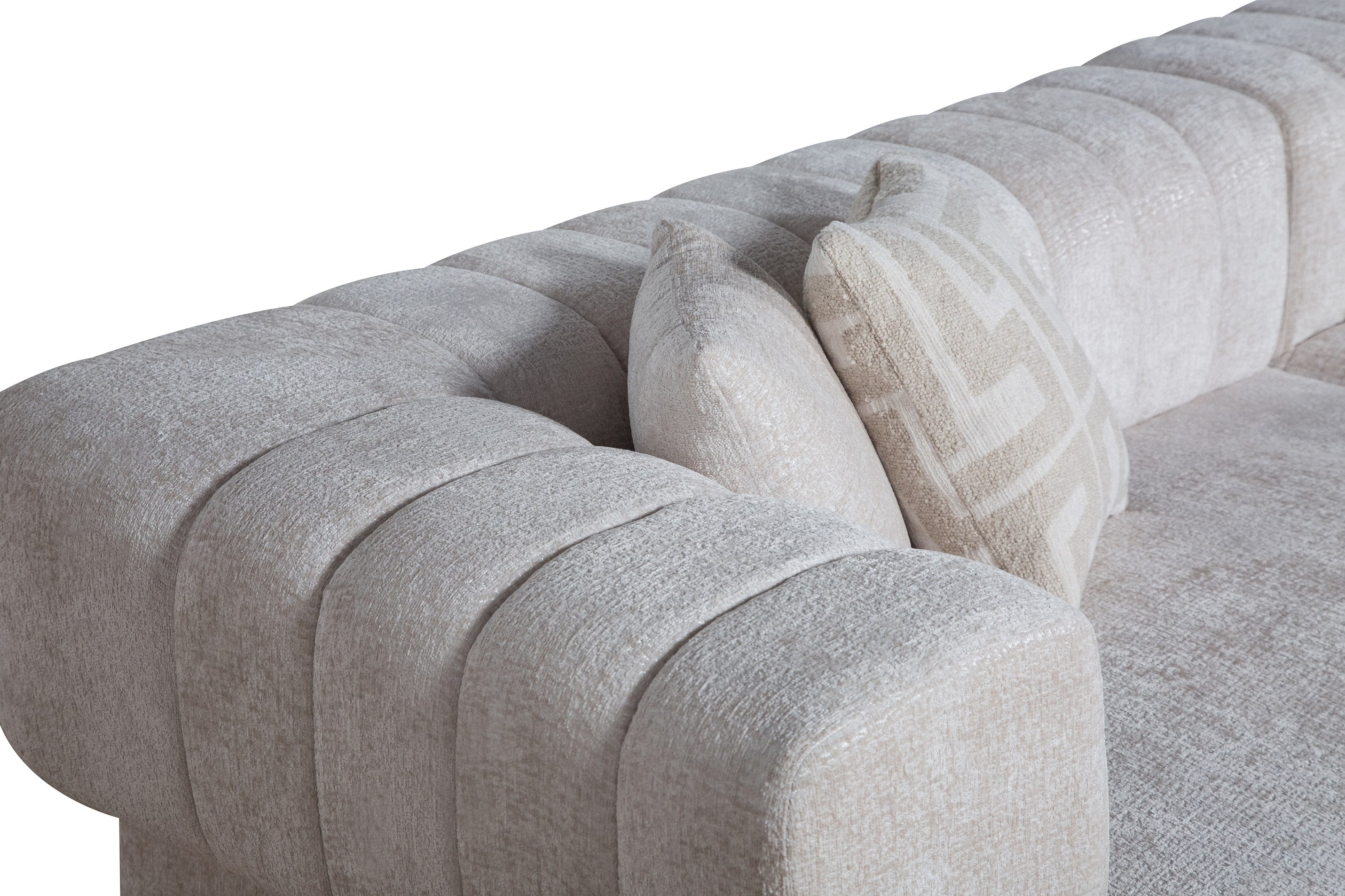 Moreno Modern Fabric 4-Seater Sofa