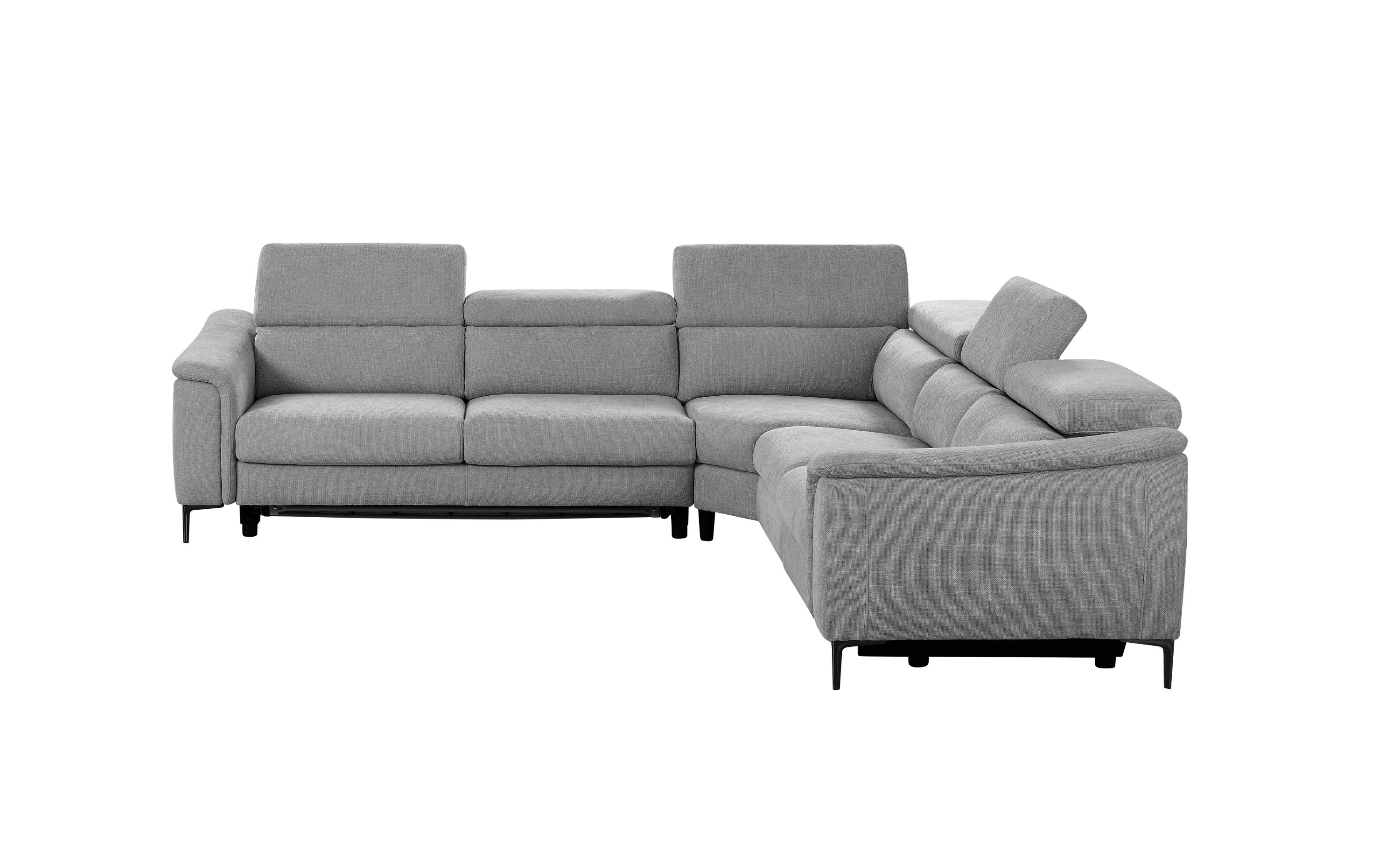 Divani Casa Coffman Modern Fabric Sectional Sofa w/ Sofa Bed Recliner