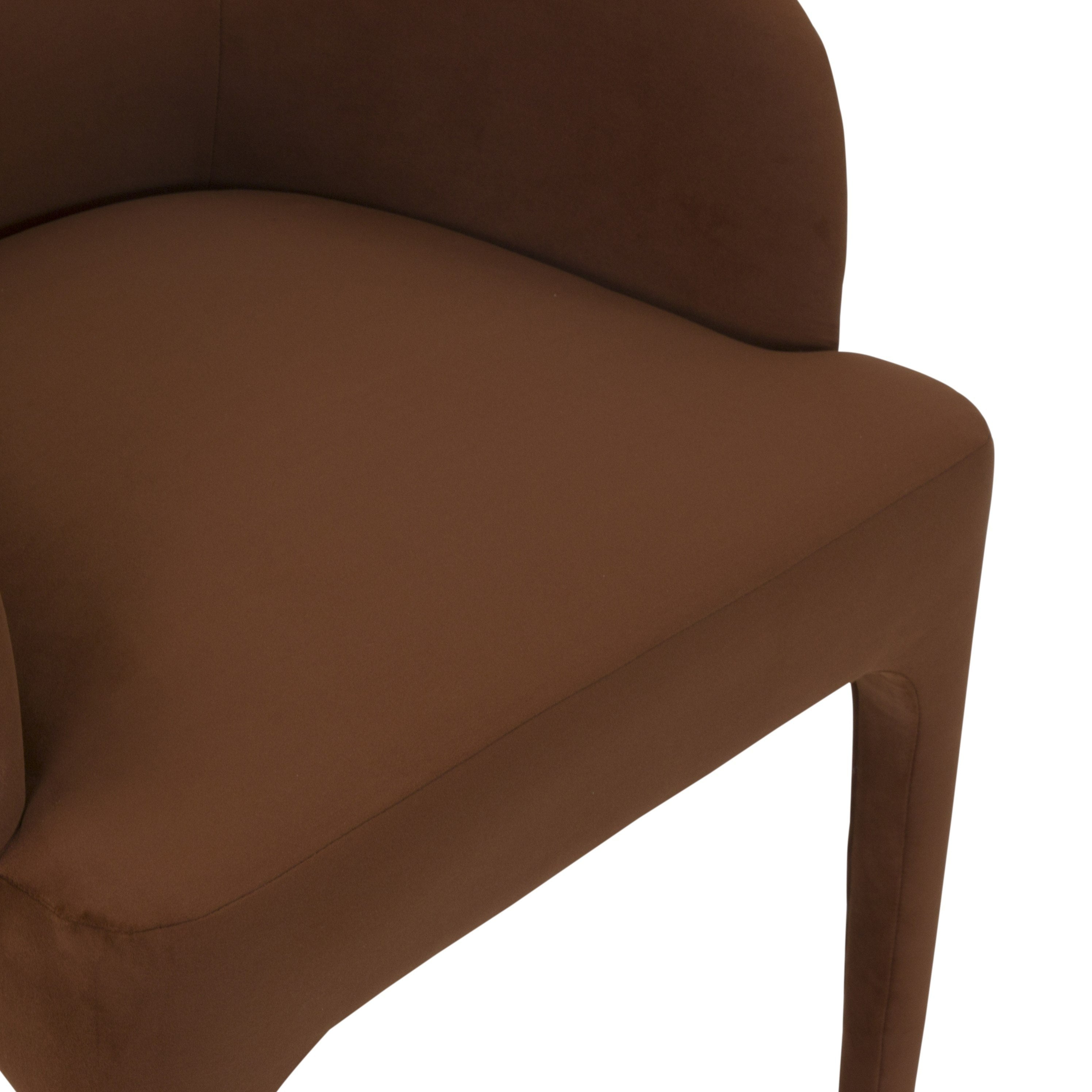 Reedy Modern Rust Velvet Dining Chair