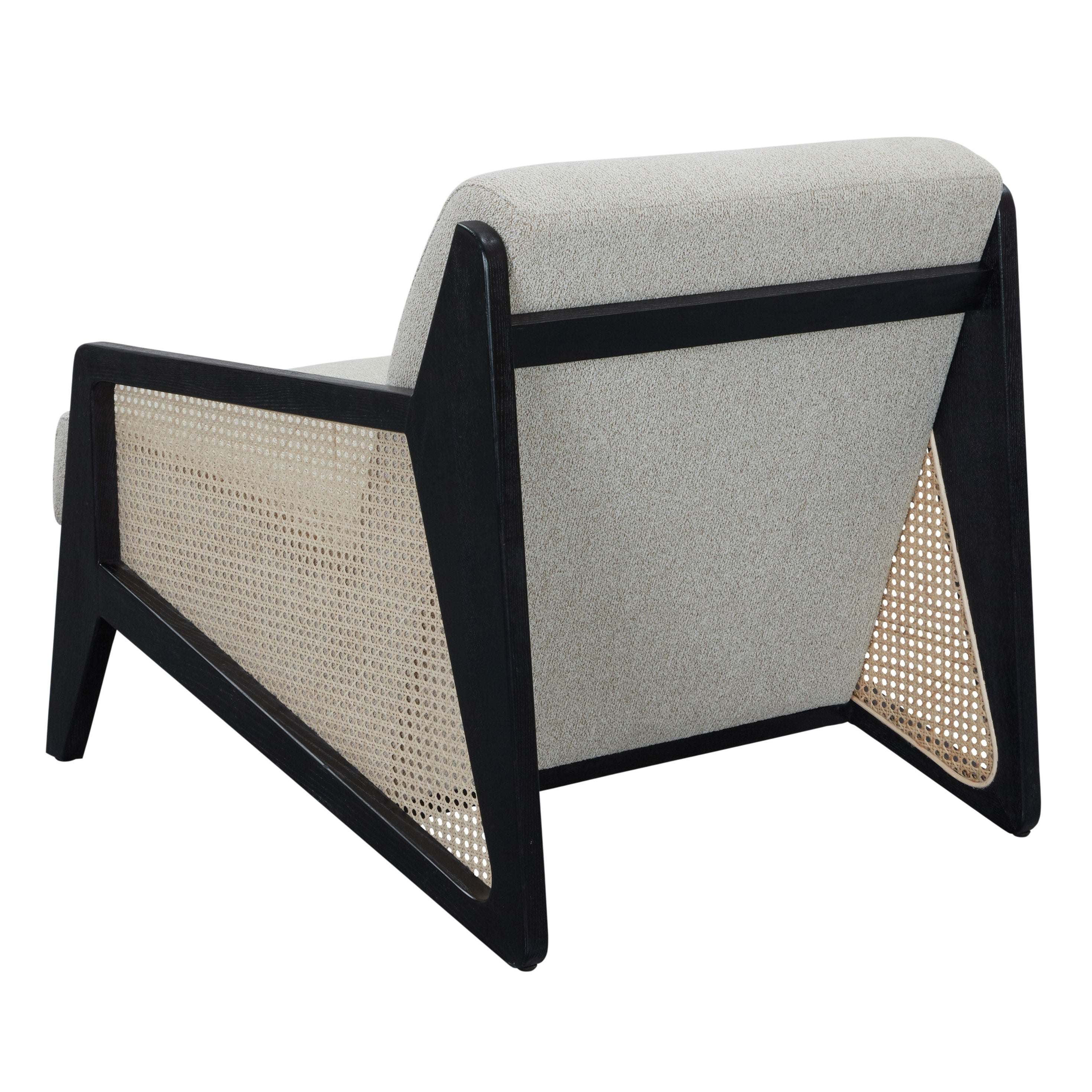 Kratz Modern Fabric Rattan Accent Chair